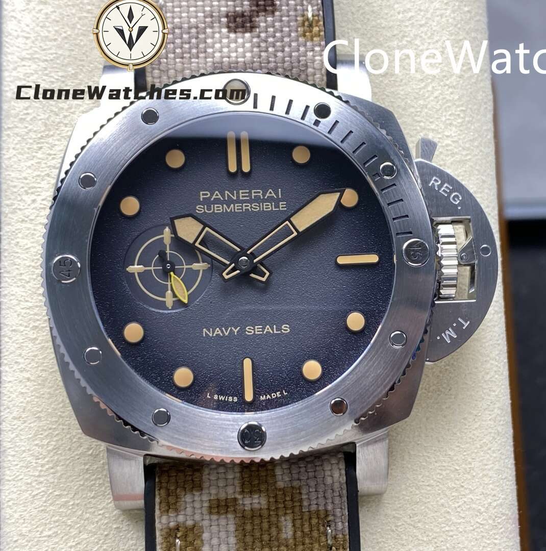 Panerai Super Clone Watches 1:1 Submersible QuarantaQuattro Navy SEALs 44MM PAM01518