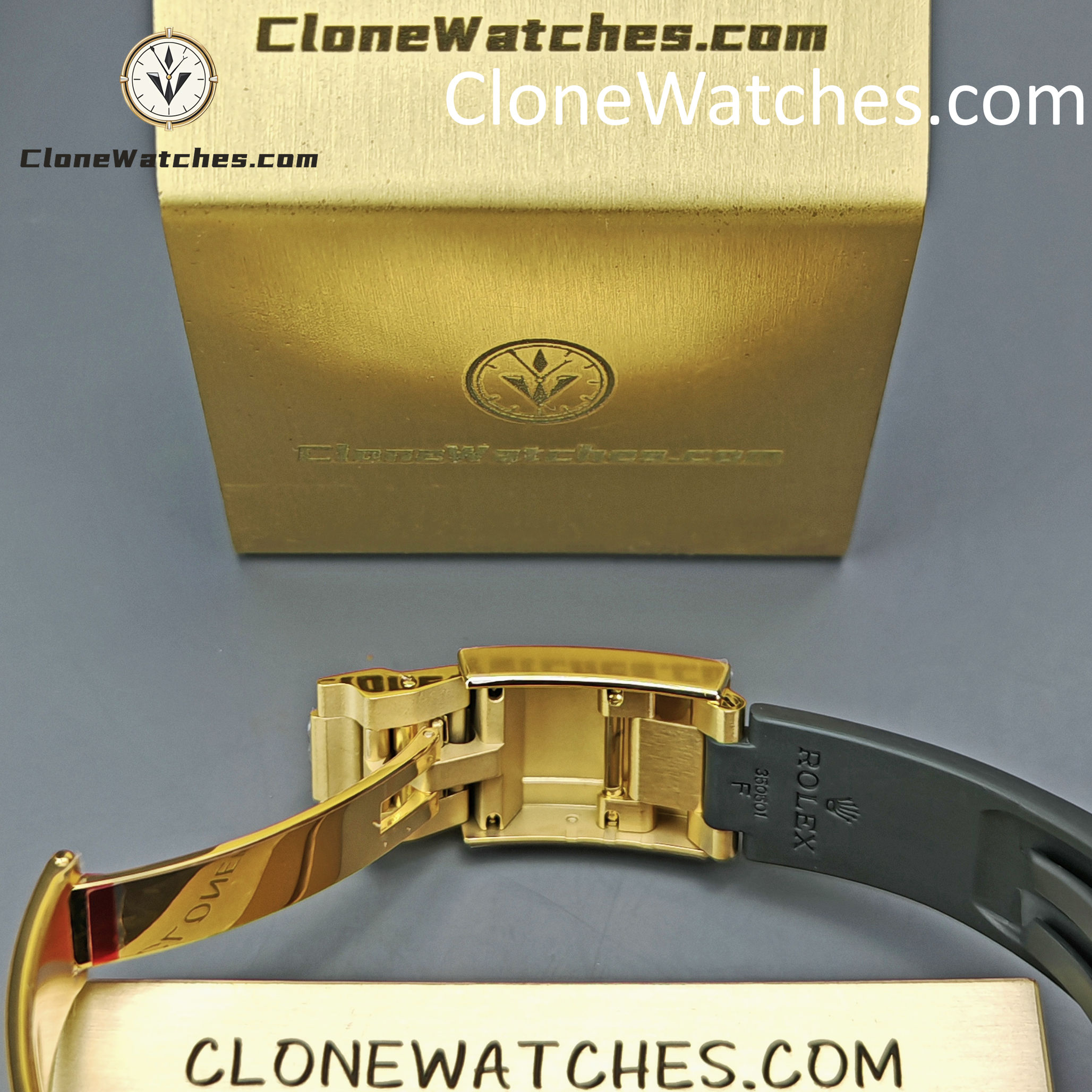 Modified Super Clone Watches 1:1 Rolex Daytona 18K Gold Diamond Bezel 4130 Movement