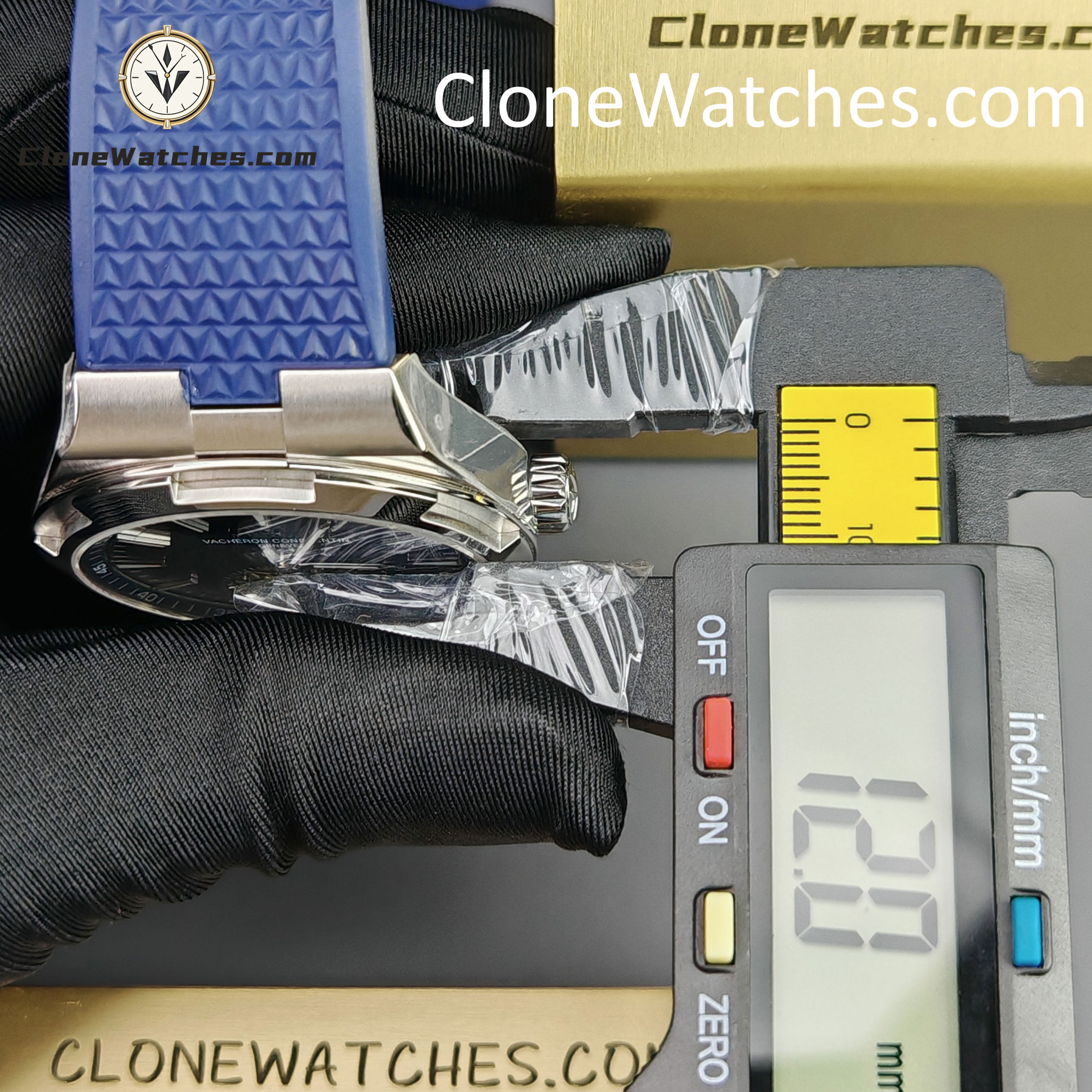 Vacheron Constantin Super Clone Watches 1:1 Overseas Tourbillon 6000V/110A-B544 42.5MM Rubber Strap