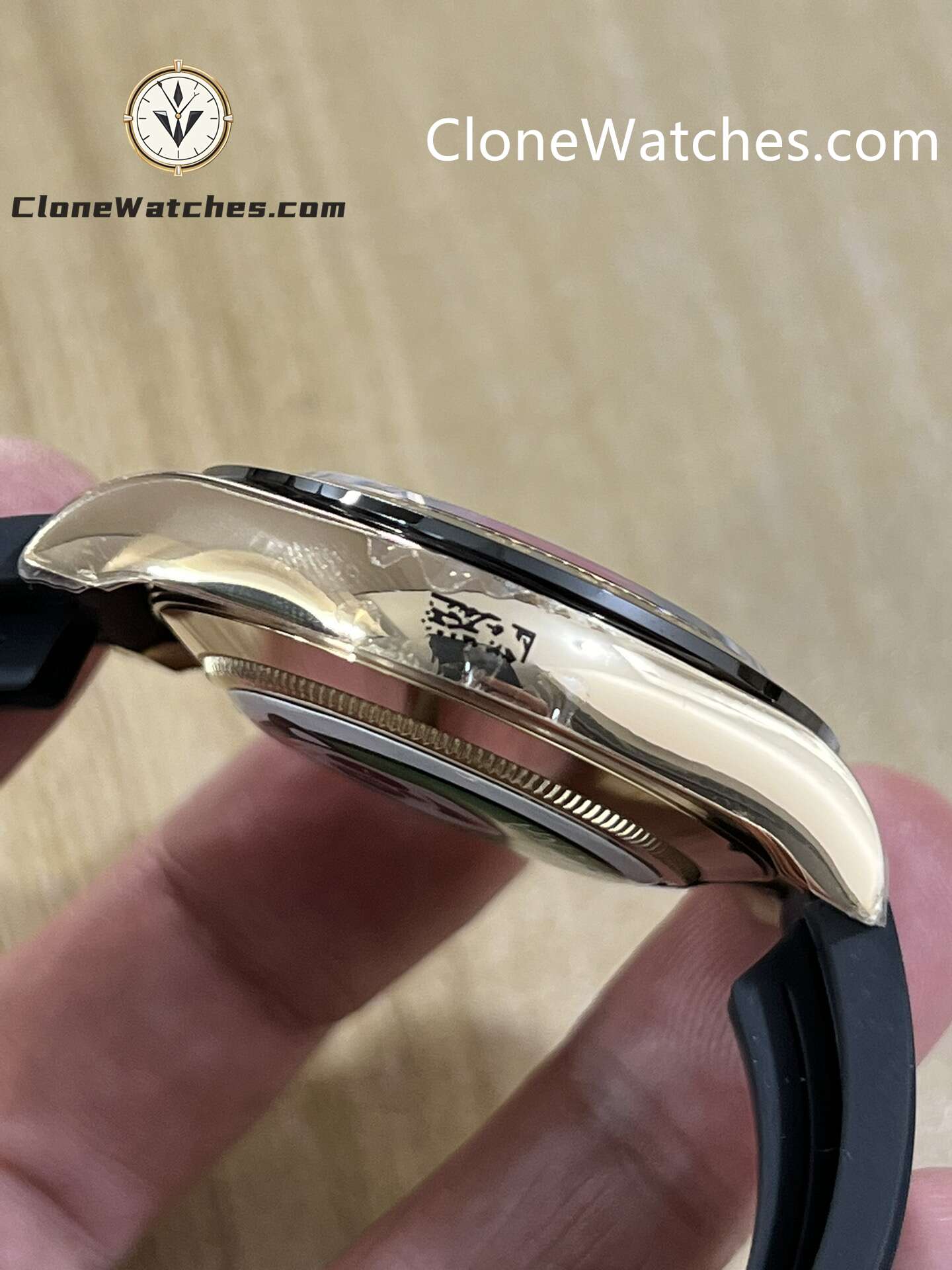 Rolex Super Clone Watches 1:1 Daytona Black Dial Rubber Strap m116518ln-0047 4130 Movement
