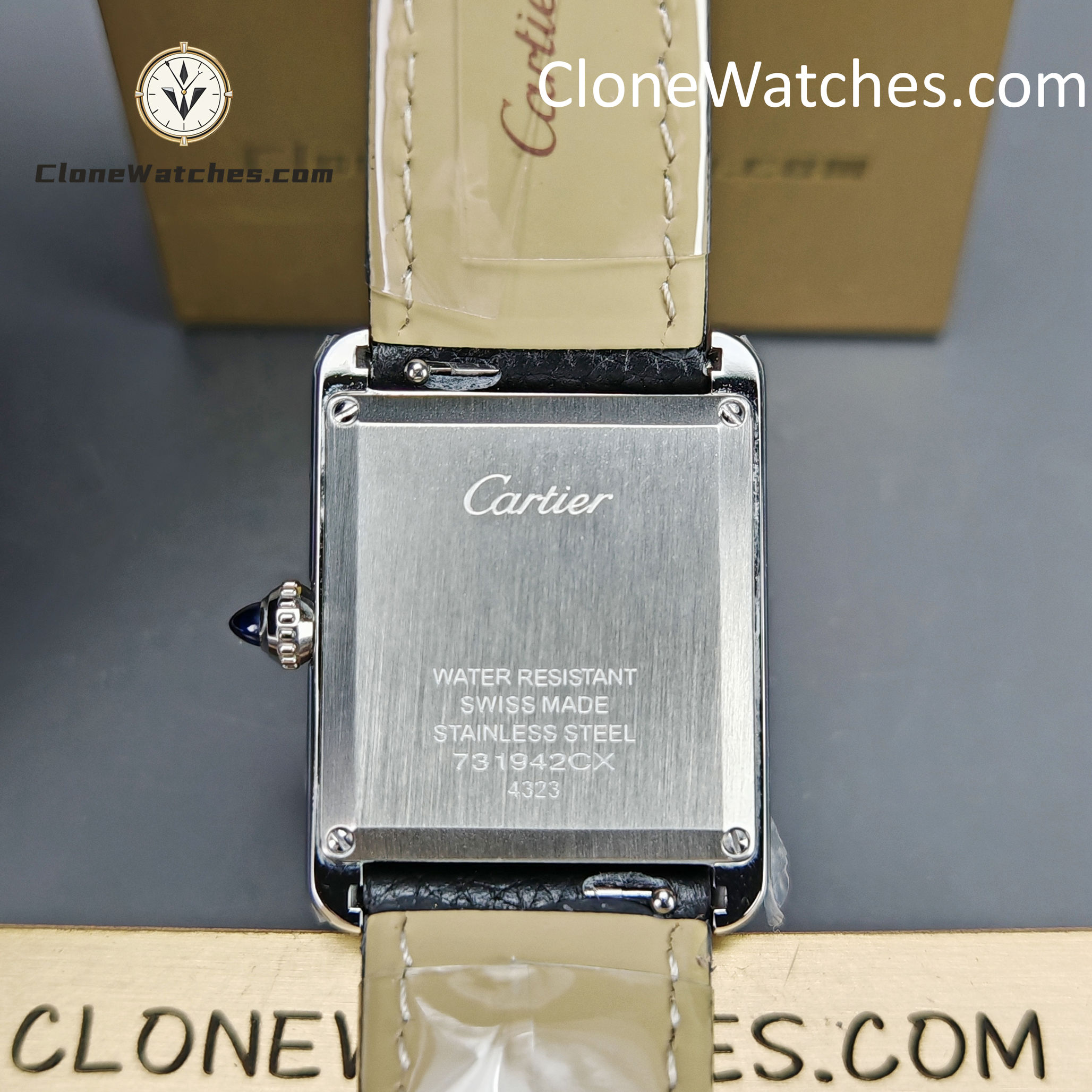 Cartier Super Clone Watches 1:1 Tank quartz movement 33.7*25.5MM WSTA0120