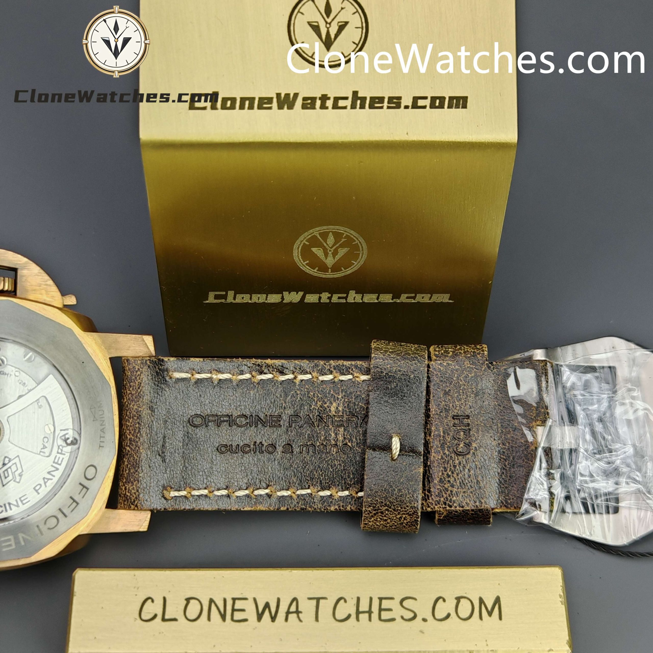 Panerai Super Clone Watches 1:1 Submersible 1950 3 Days Automatic Bronzo PAM00382