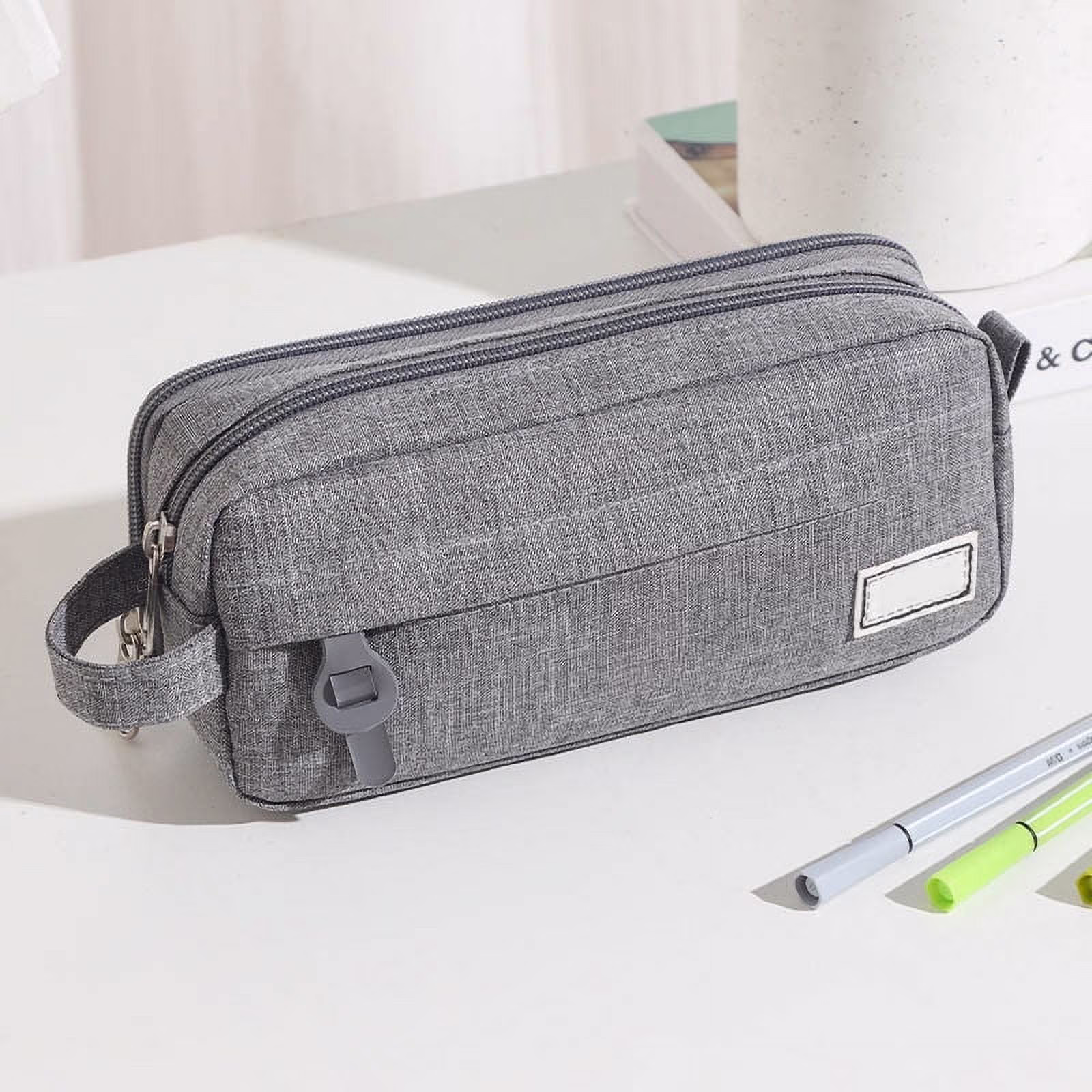 PALIFEUR Pencil Case Large Capacity Pencil Pouch, Multi-layer Aesthetic Pen Bag, Sturdy Multifunctional Pencil Bag, Pencil Box, Sky Blue