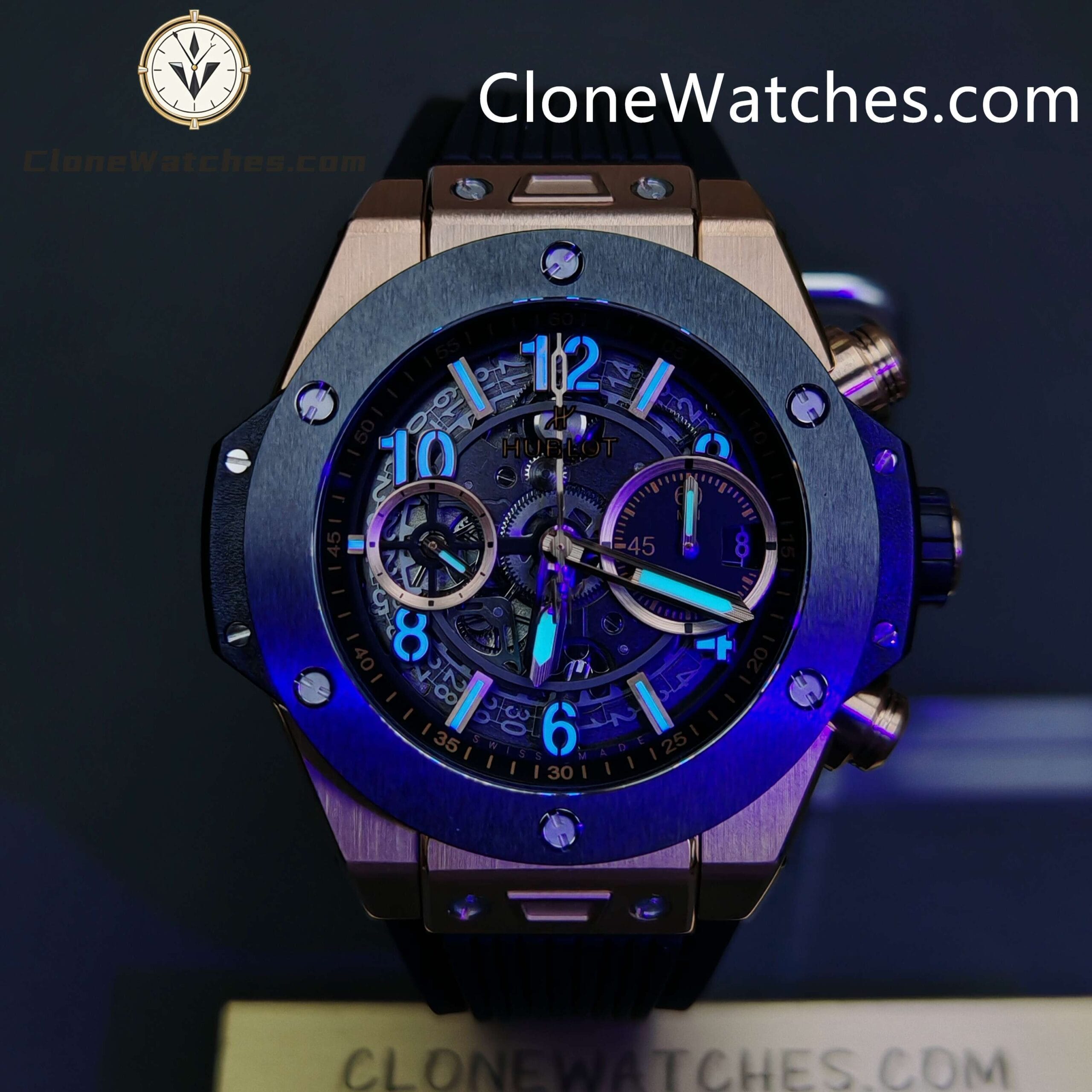 Hublot Super Clone Watches 1:1Big Bang Unico King Gold Ceramic 42MM 441.OM.1181.RX