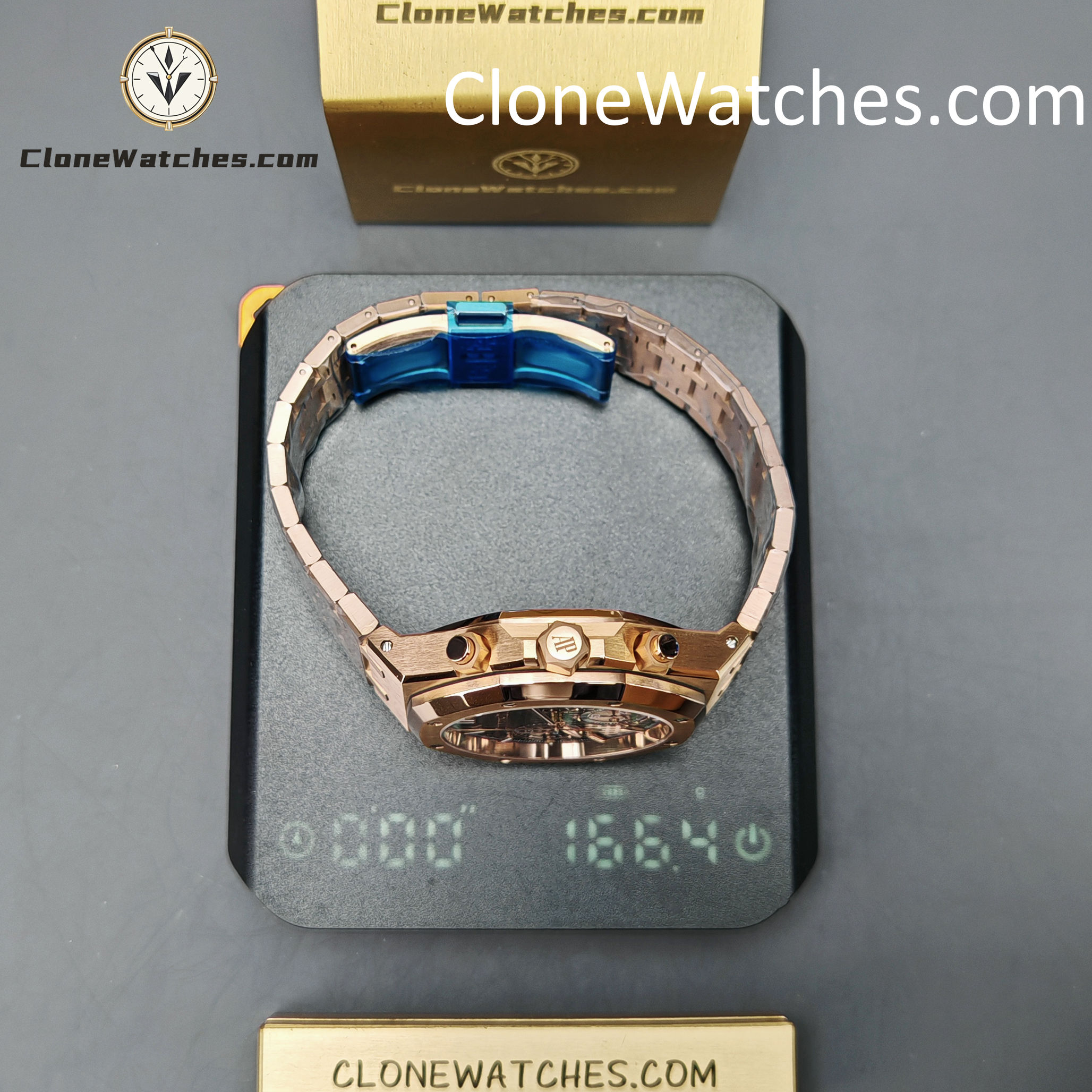 Audemars Piguet Super Clone Watches 1:1 Royal Oak Rose Gold 26240 Green Dial