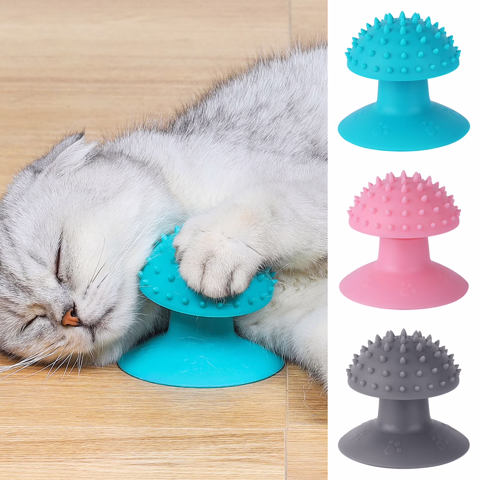 Tainini Cat Face Scratcher, Cat Massage for Short Long Fur Cats, Softer Massager Toy forPuppy