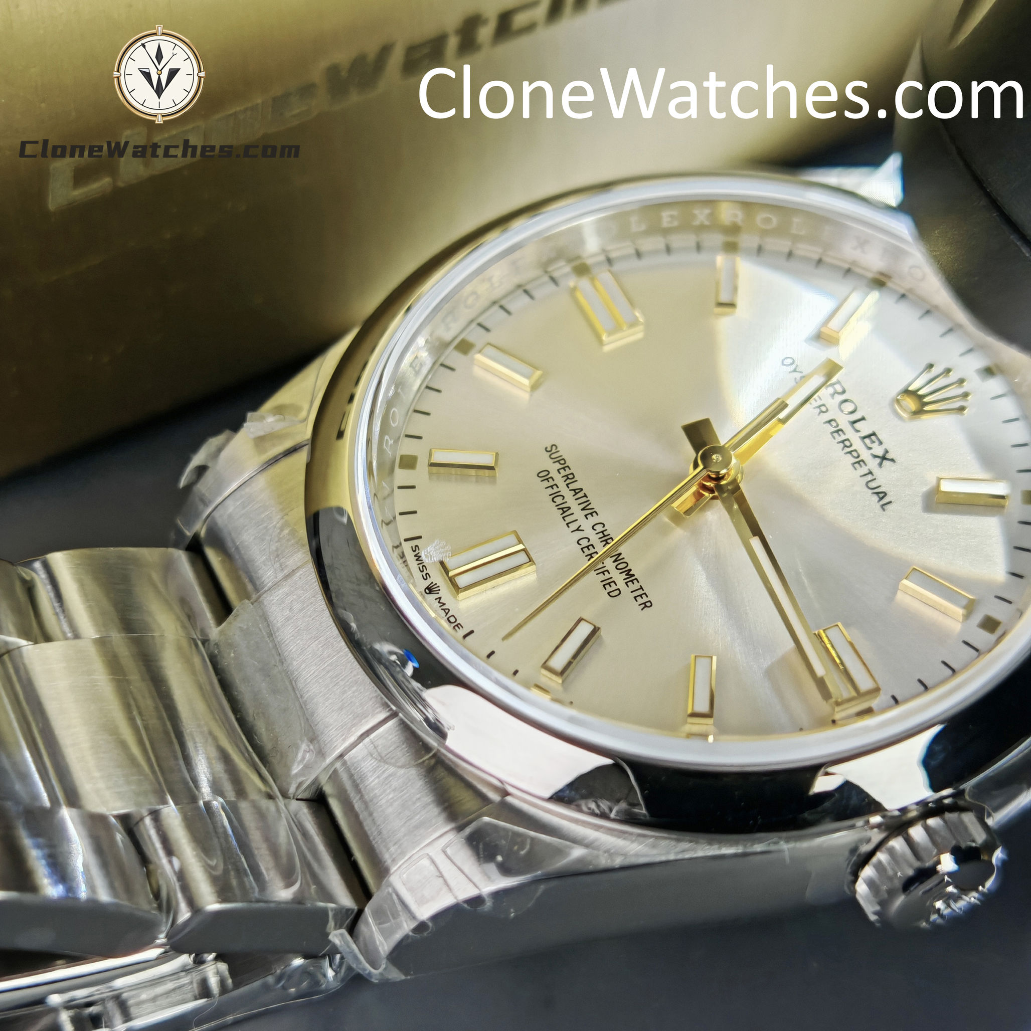 Rolex Super Clone Watches 1:1 Oyster Perpetual Silver Dial 36mm m126000-0001 3230 Movement