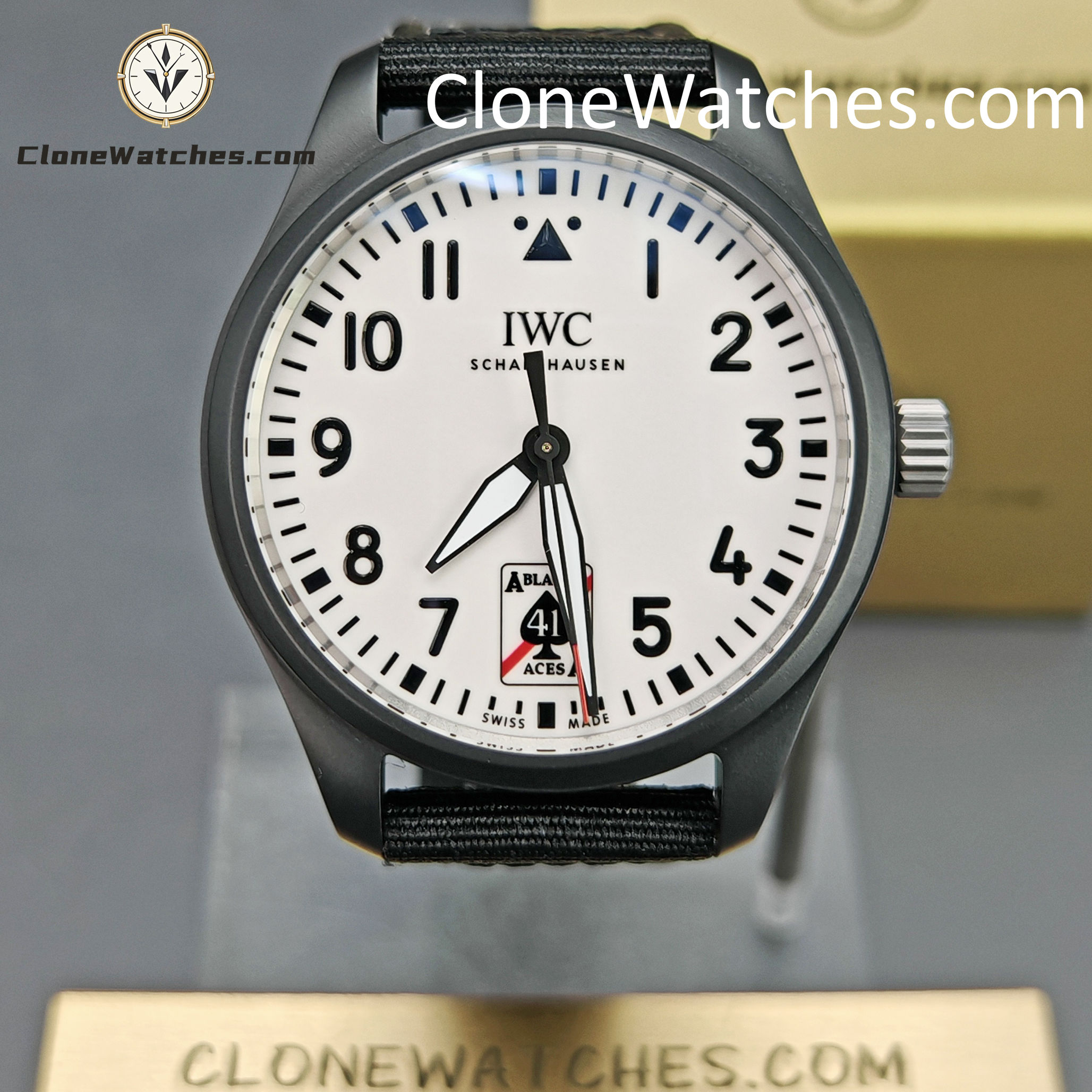 IWC Super Clone Watches 1:1 Pilot’s Watch Automatic 41MM Black Aces IW326905