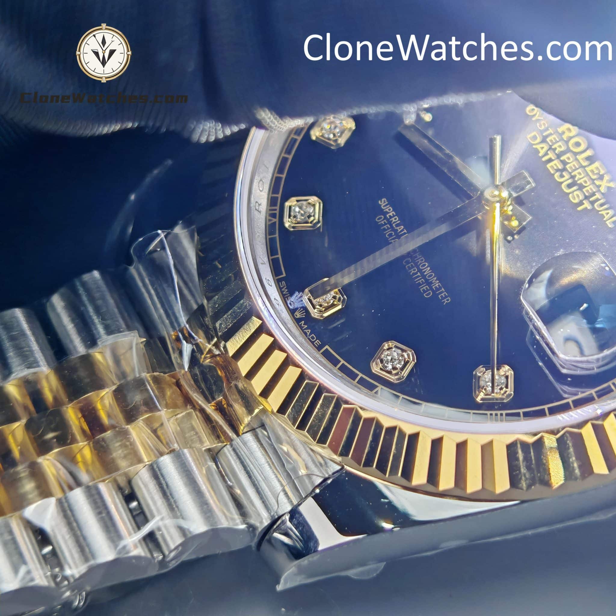 Rolex super replica watch 1:1 DateJust Black Diamond Dial m126333-0006 Jubilee 41MM 3235 movement