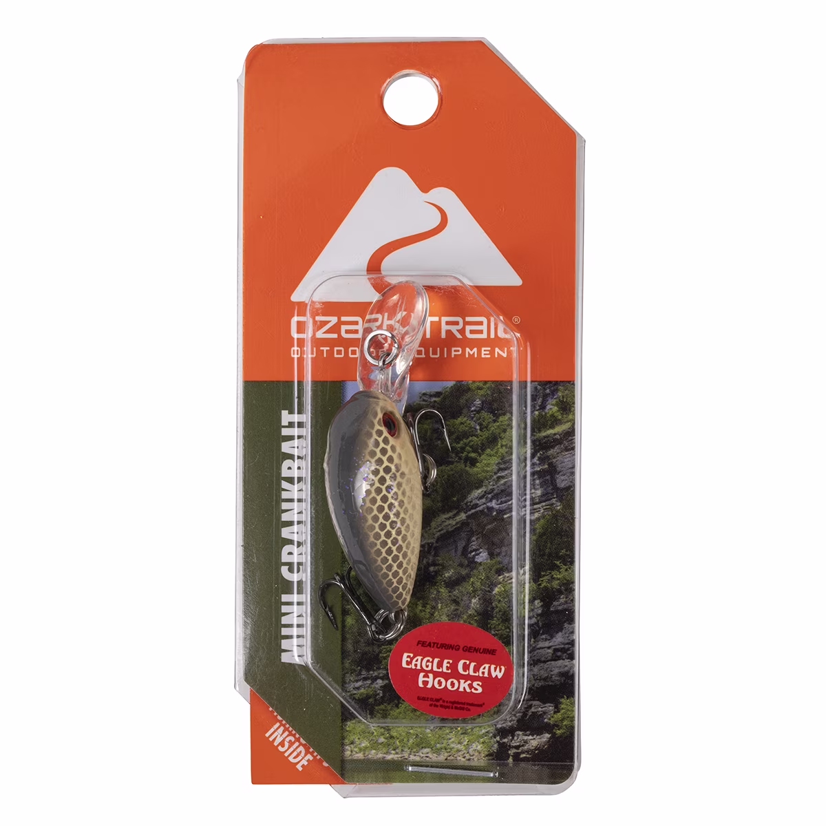 Ozark Trail Mini Crankbait Fishing Lure, Gold Black, 1/11 oz