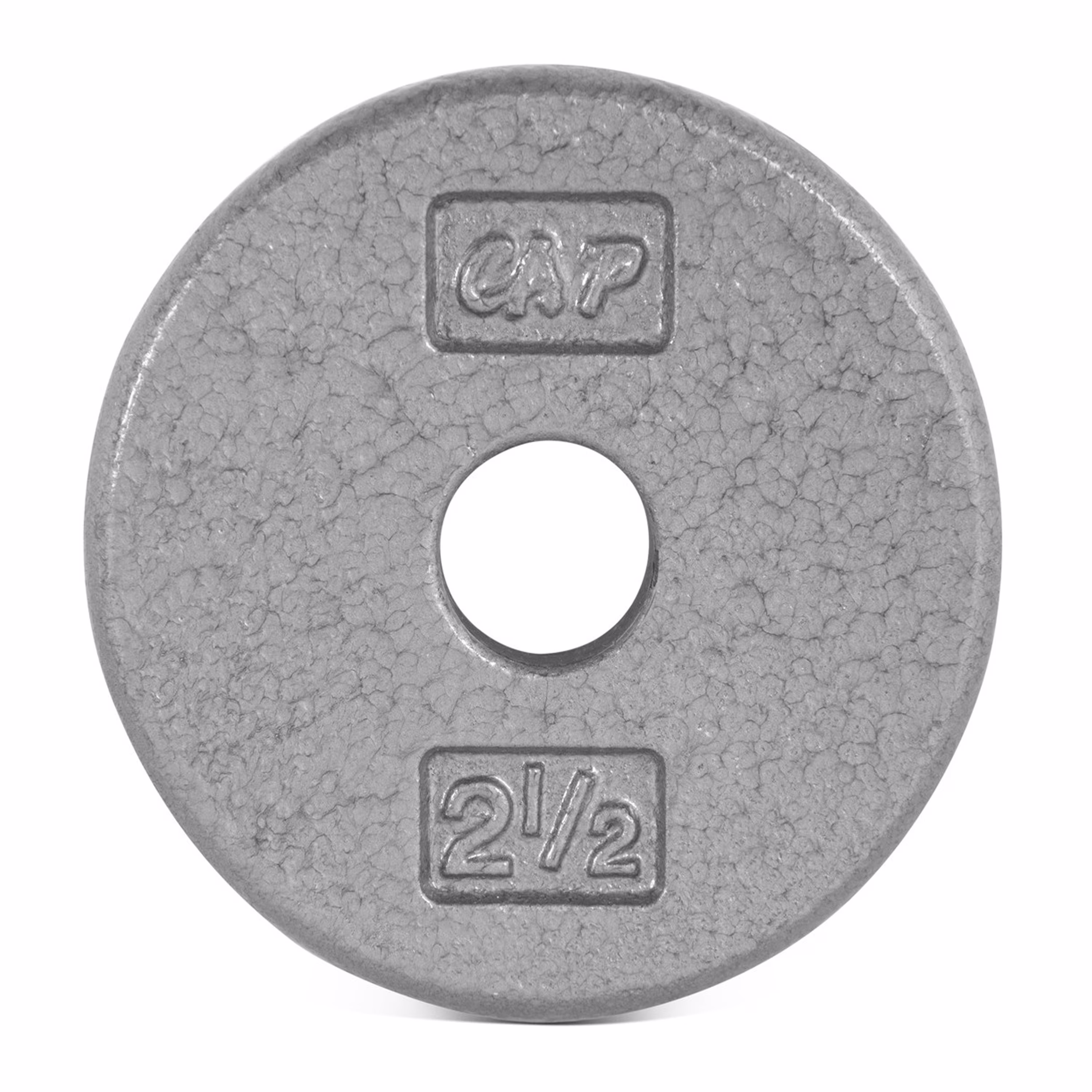 CAP Barbell Standard Cast Iron Weight Plate, 7.5 Lbs., Gray