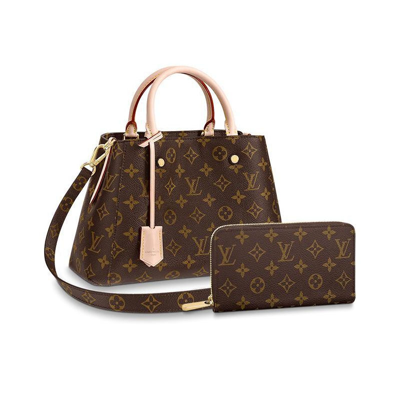 Louis Vuitton MONTAGNE BB LONG WALLET 2-PIECE SET （M41055 + M60017）