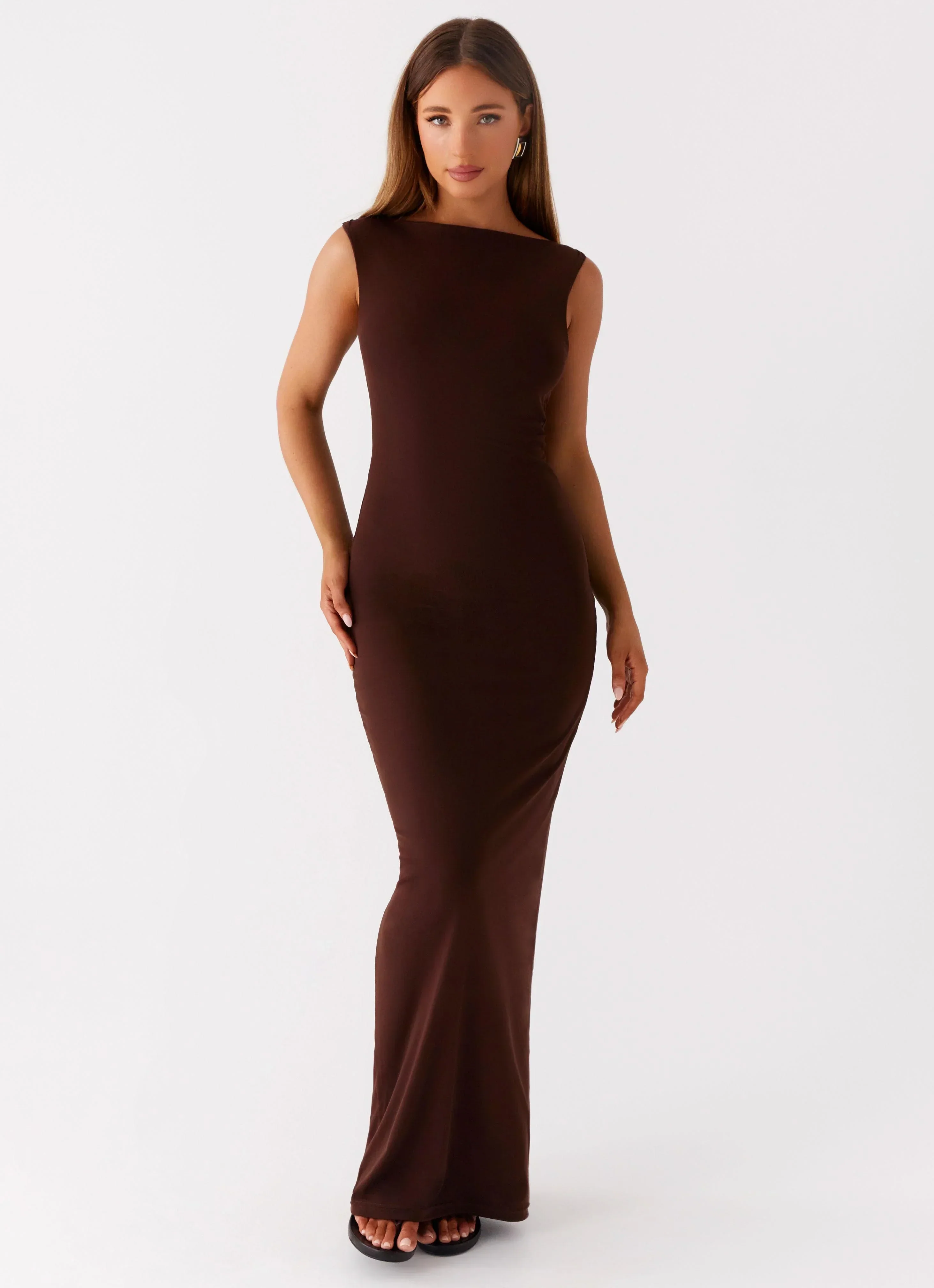 Earthbound Muse Maxi Dress - Chocolate