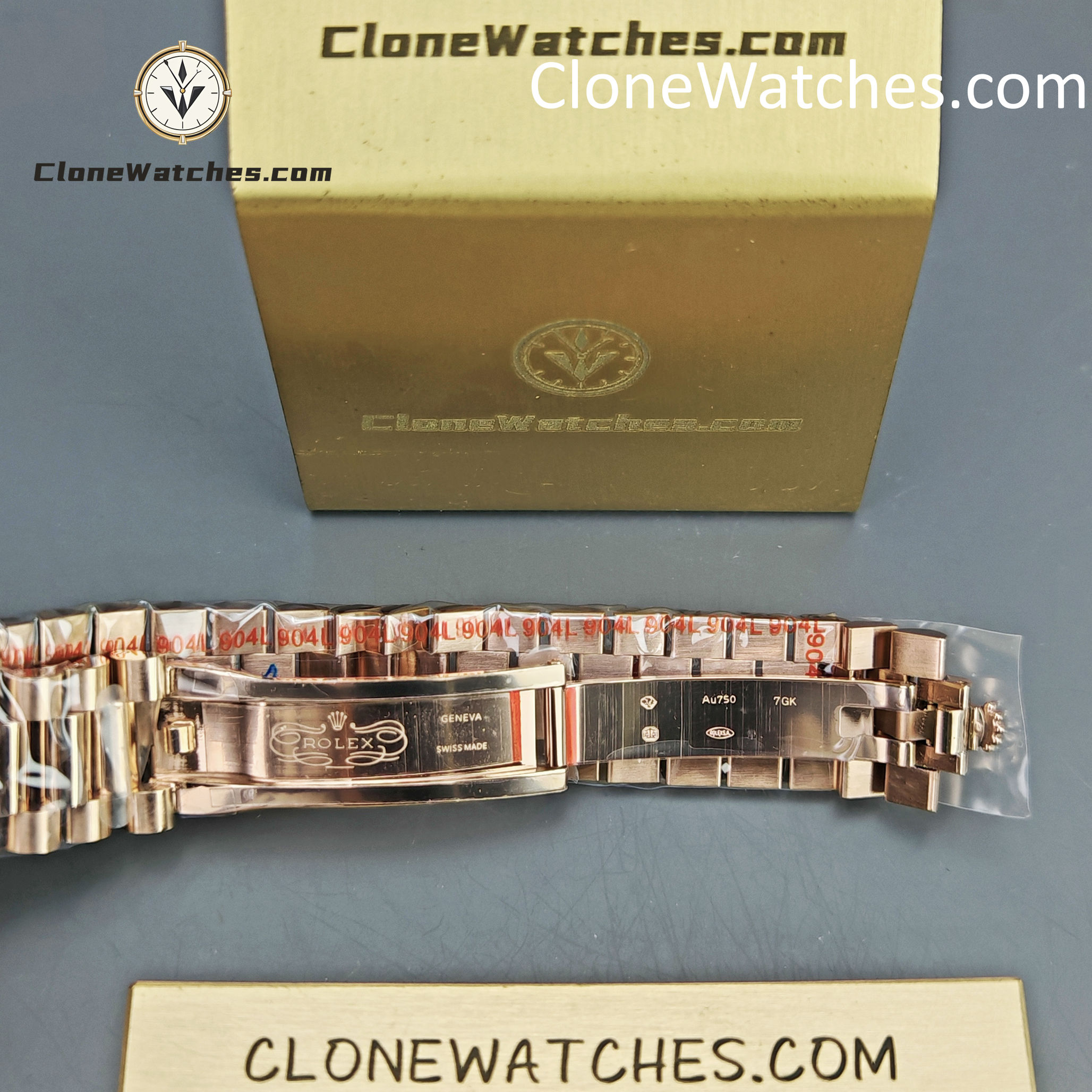 Rolex Super Clone Watches 1:1 Day Date 18K Rose Gold Olive Green Dial 40mm m228235-0025 3255 Movement