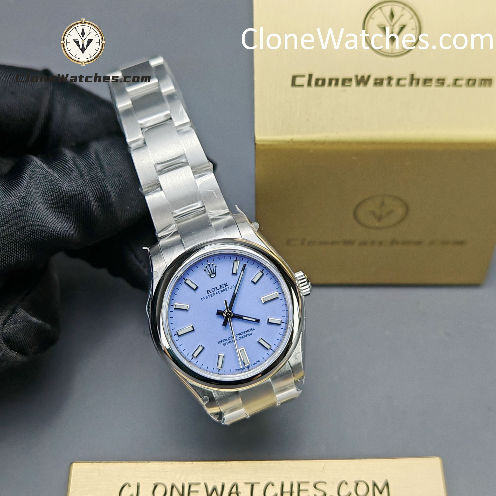 Rolex Super Clone Watches 1:1 Oyster Perpetual Purple Dial 277200-0014 31mm 2232 Movement