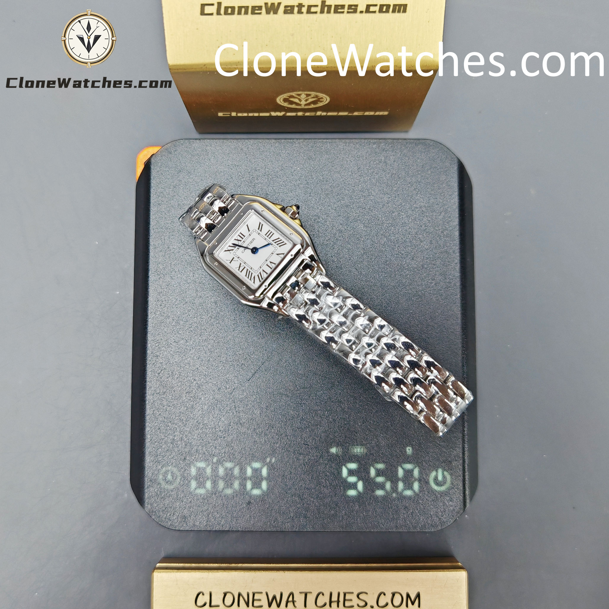 Cartier Super Clone Watches 1:1 PANTHÈRE DE CARTIER White Dial 22mm*30mm WSPN0006