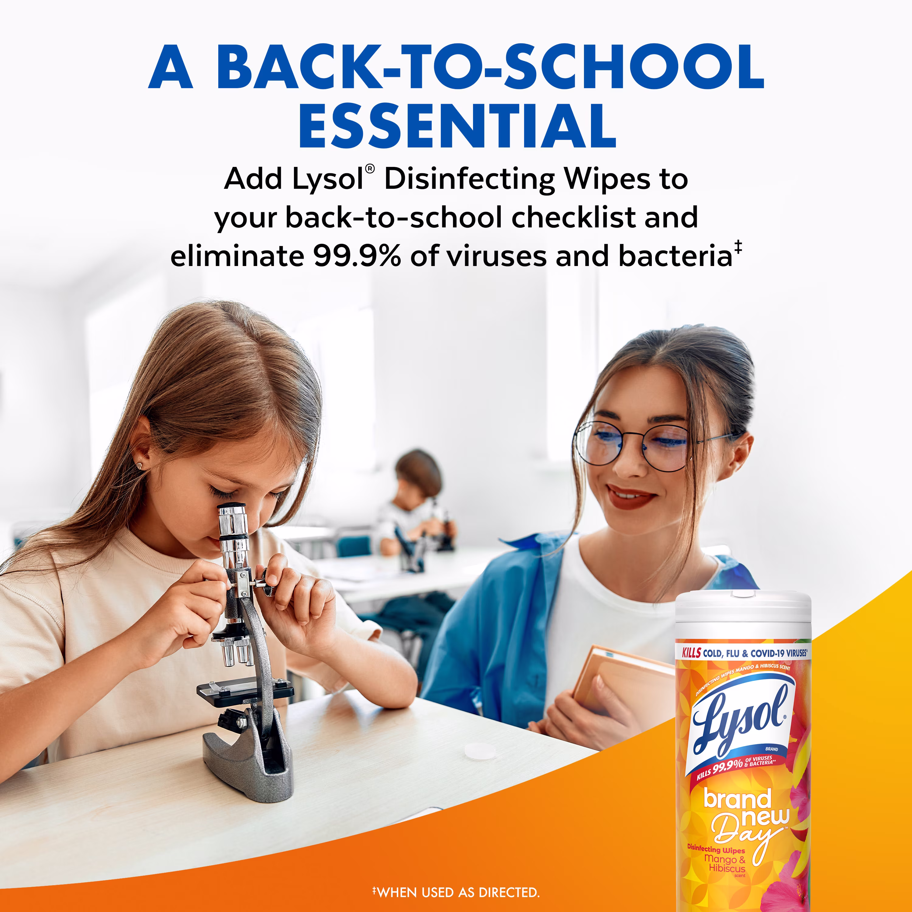 Lysol Disinfecting Wipes, All Purpose Cleaner, Multi Surface Antibacterial Cleaning Wipes, Cleaning Supplies, Mango & Hibiscus Scent, 35 Count