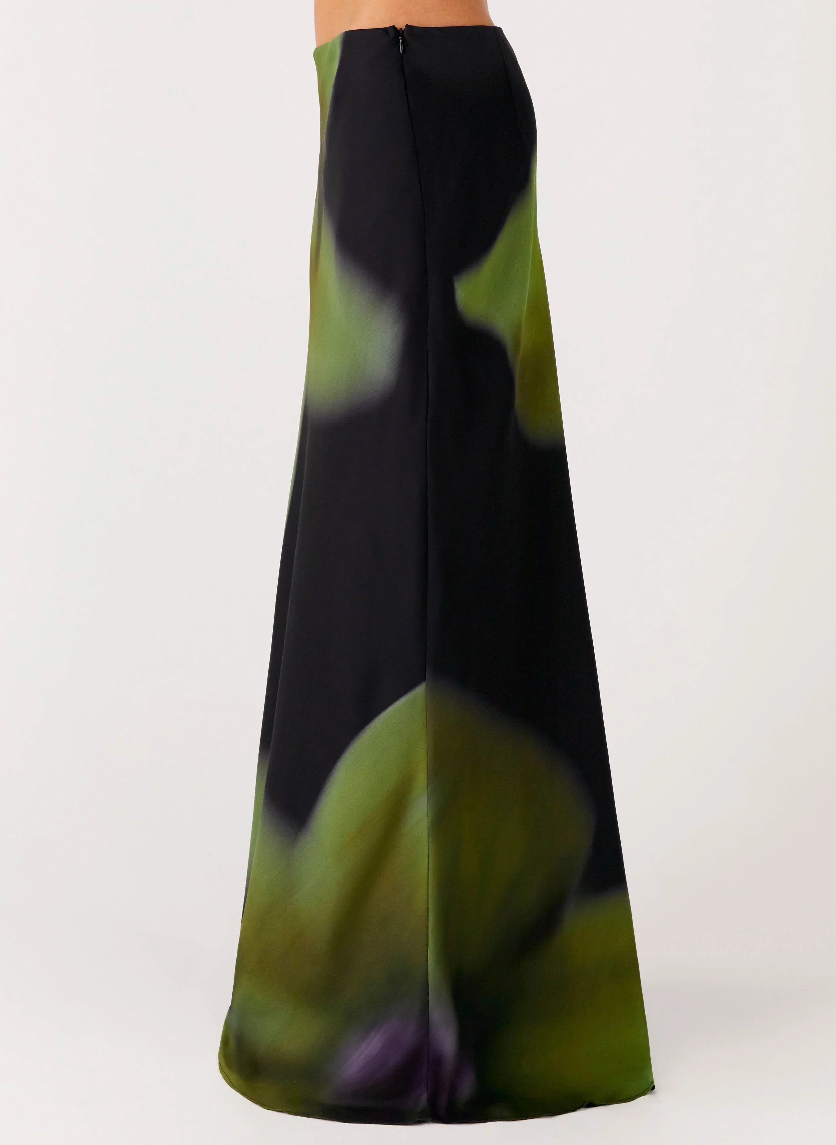 Rosetta Maxi Skirt - Lime Flower