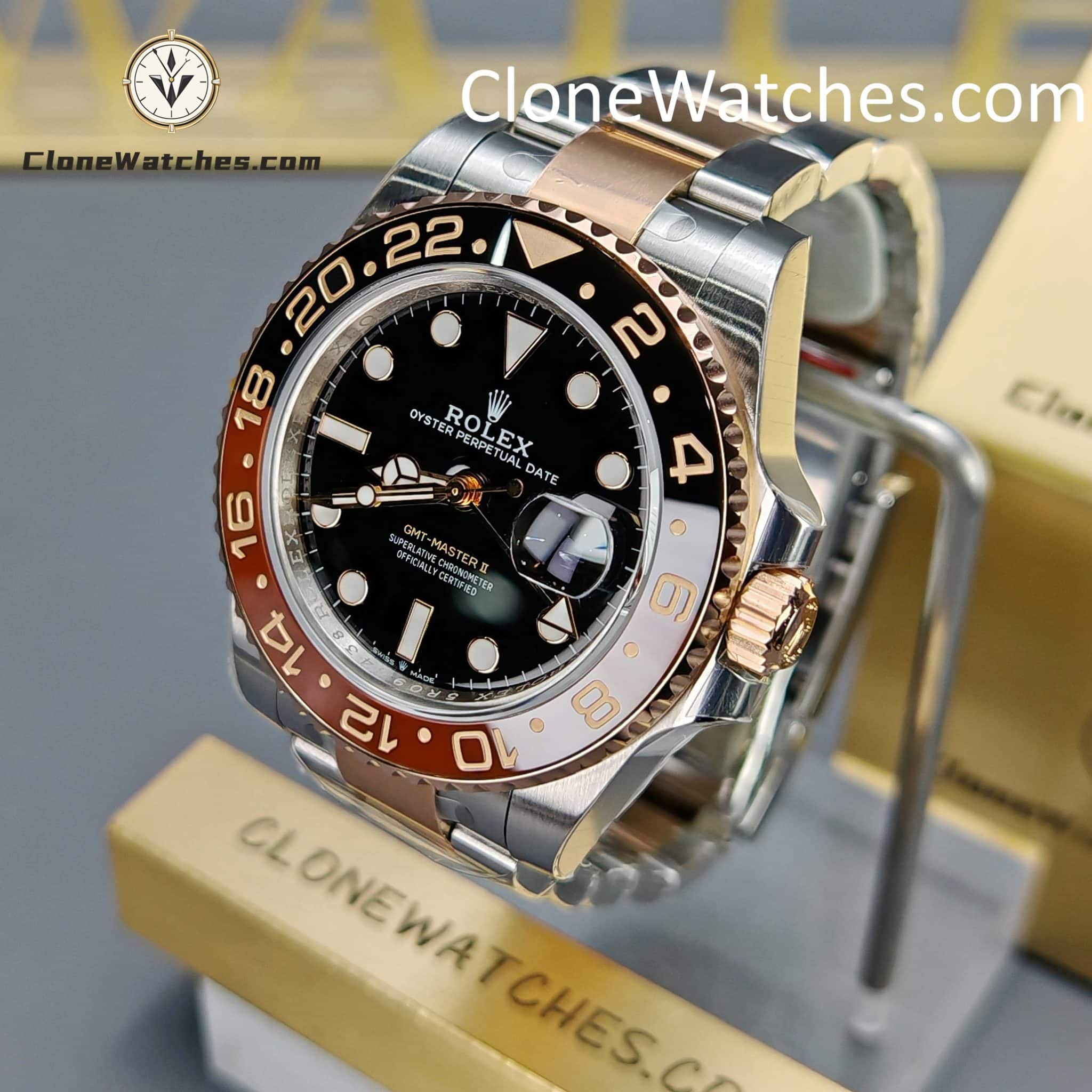 Rolex Super Clone Watches 1:1 Rootbeer GMT Master II M126711chnr Oyster 3285 Movement 40mm