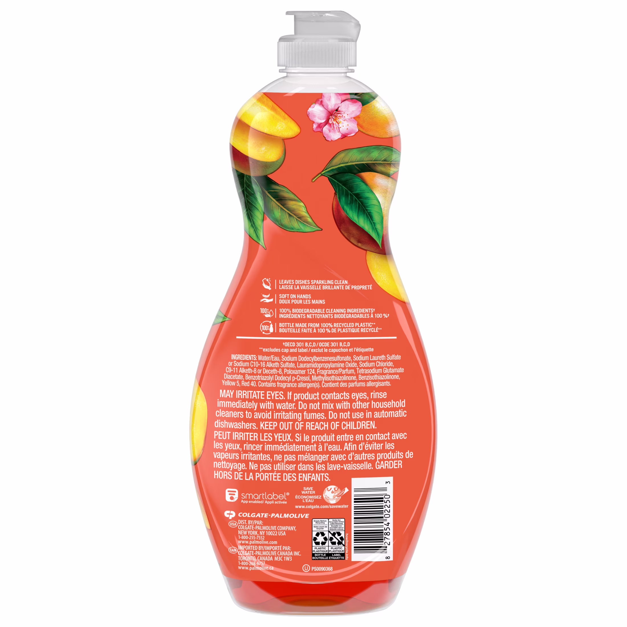 Palmolive Ultra Strength Liquid Dish Soap, Limited Edition Mango Bliss Scent, 20 fl oz Bottle