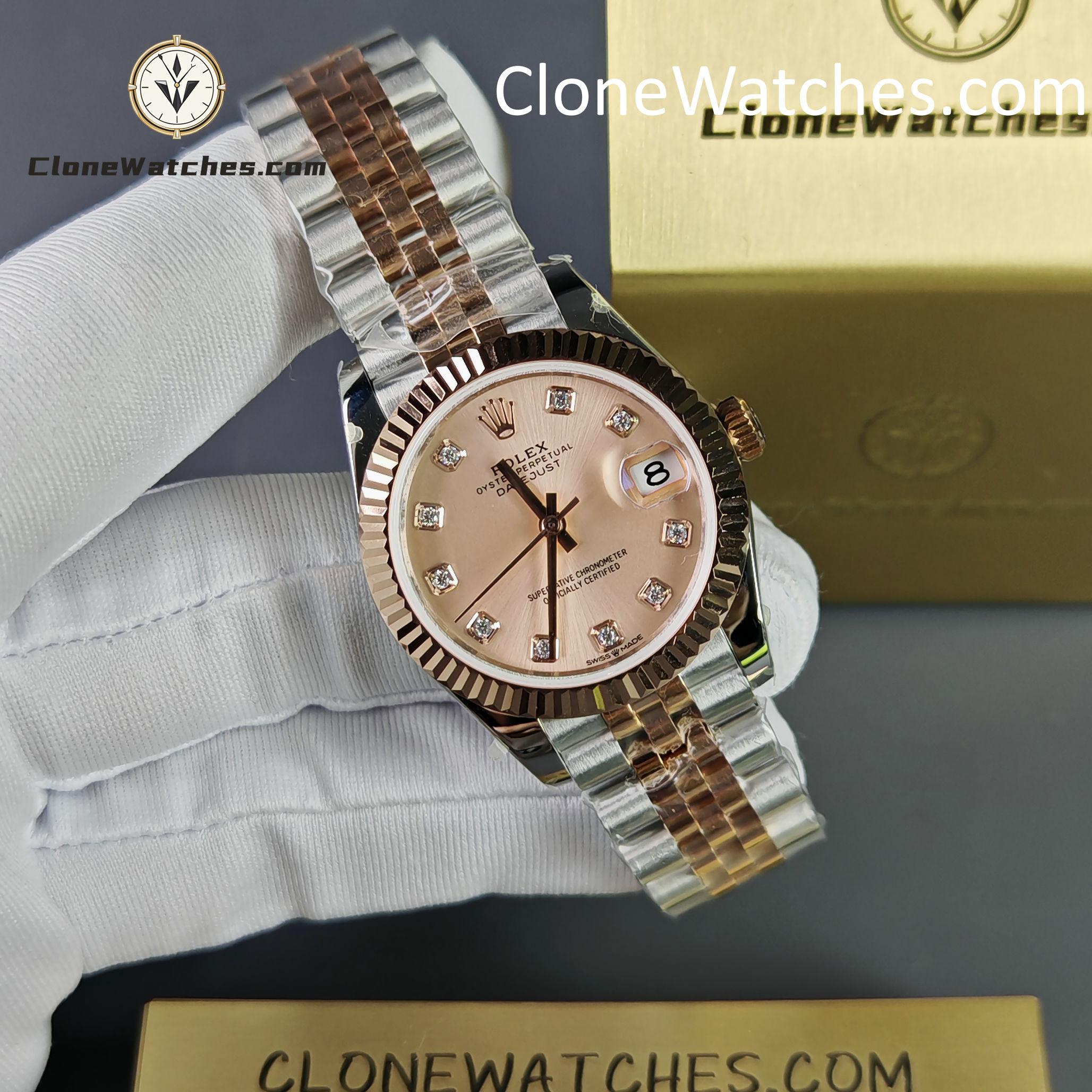 Rolex Super Clone Watches 1:1 DateJust m278271-0024 Jubilee 31MM 2236 Movement