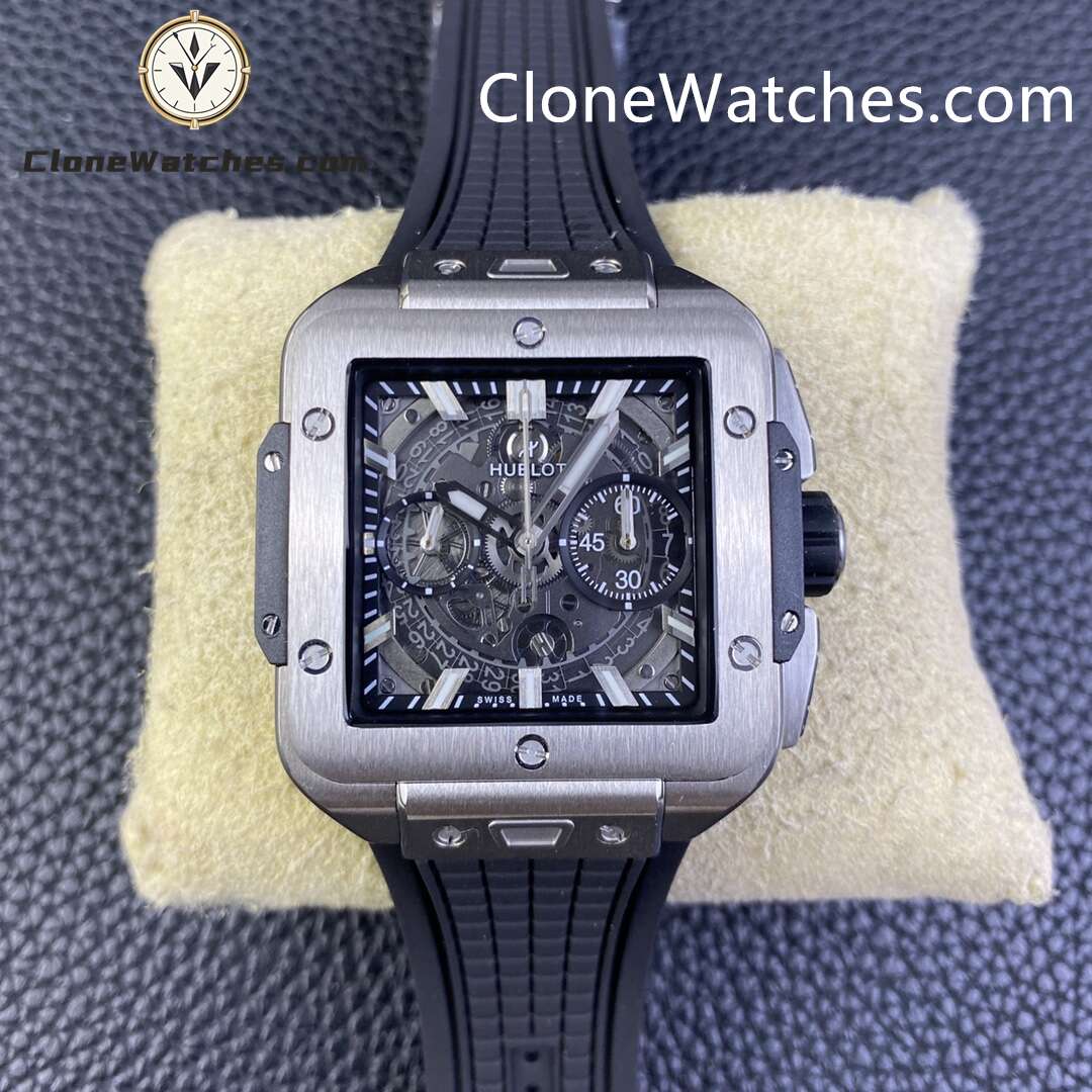 Hublot Super Clone Watches 1:1 Square Bang Unico Titanium 42MM 821.NX.0170.RX