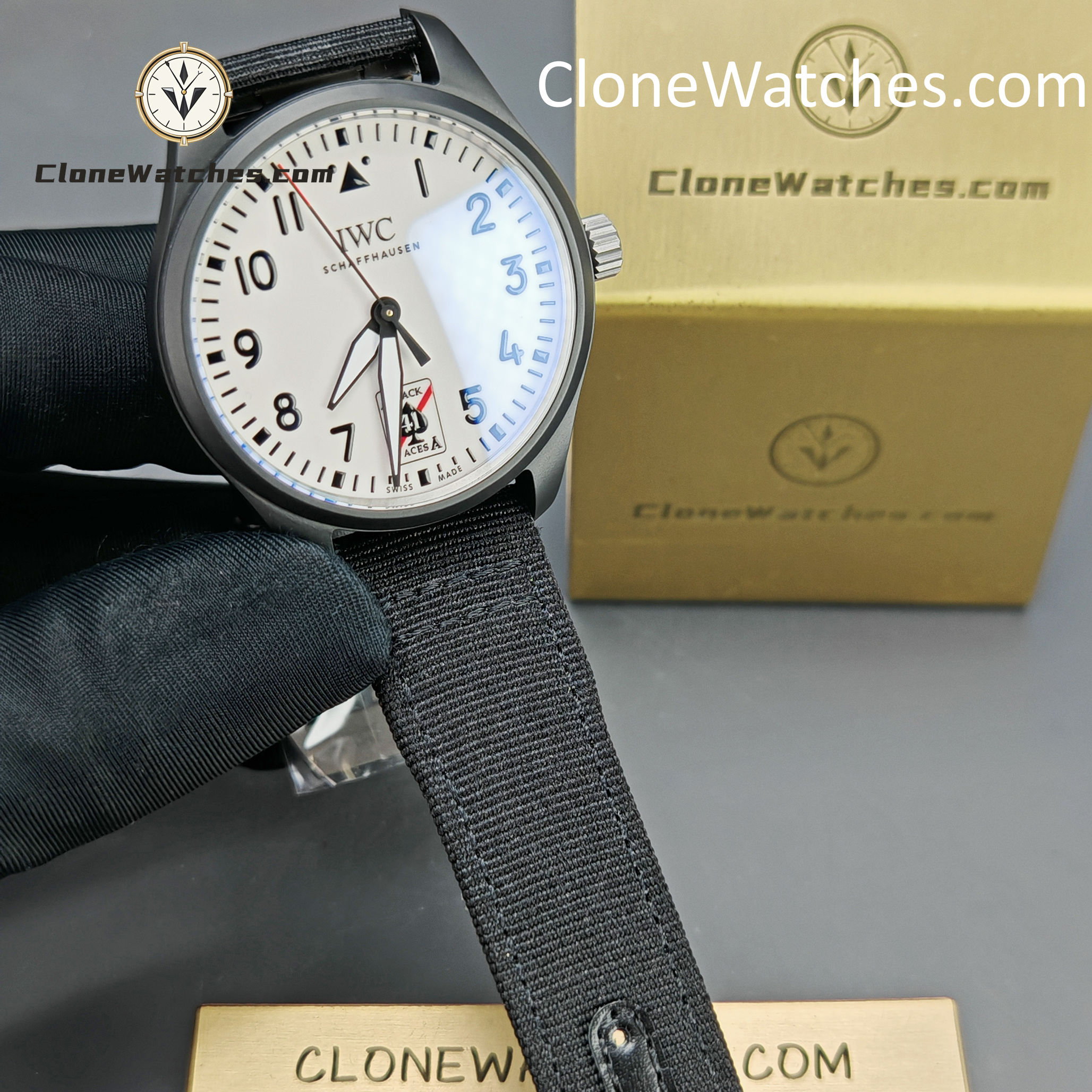 IWC Super Clone Watches 1:1 Pilot’s Watch Automatic 41MM Black Aces IW326905