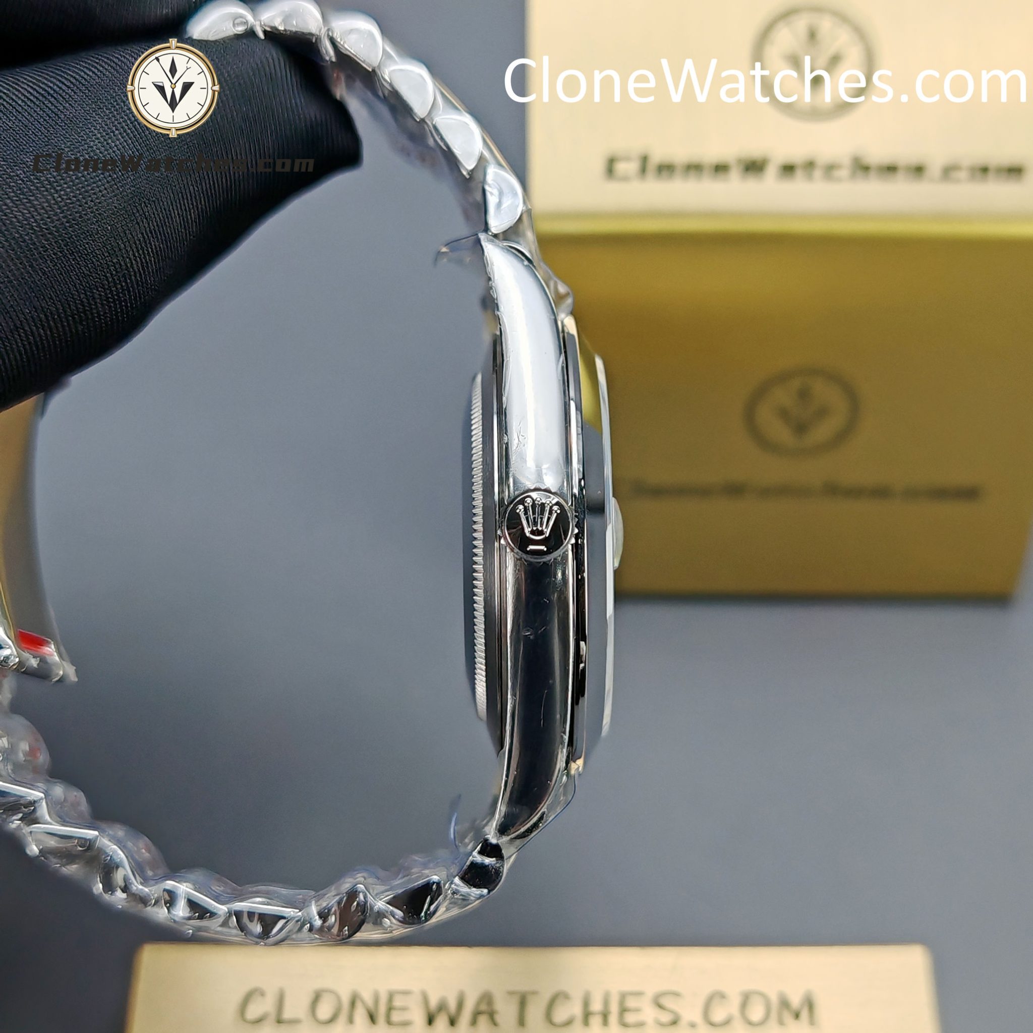 Rolex Super Clone Watches 1:1 DateJust Grey Roman Dial m126300-0014 Jubilee 41MM 3235 Movement