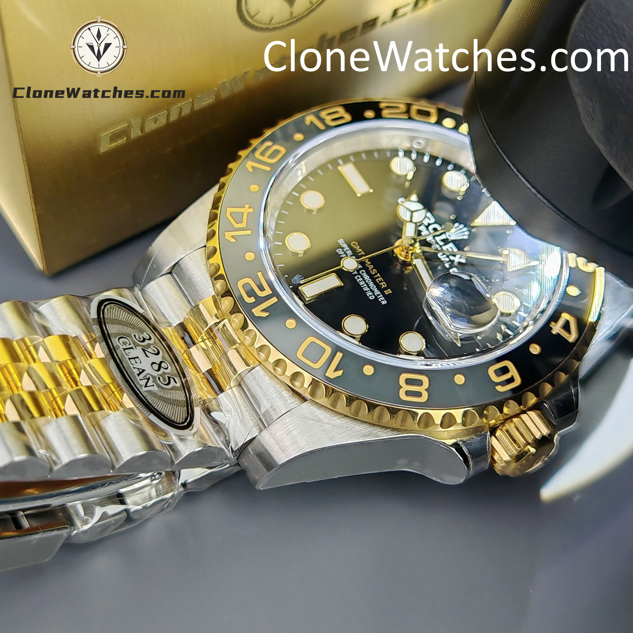 Rolex Super Clone Watches 1:1 GMT Master II m126713grnr Jubilee 3285 Movement