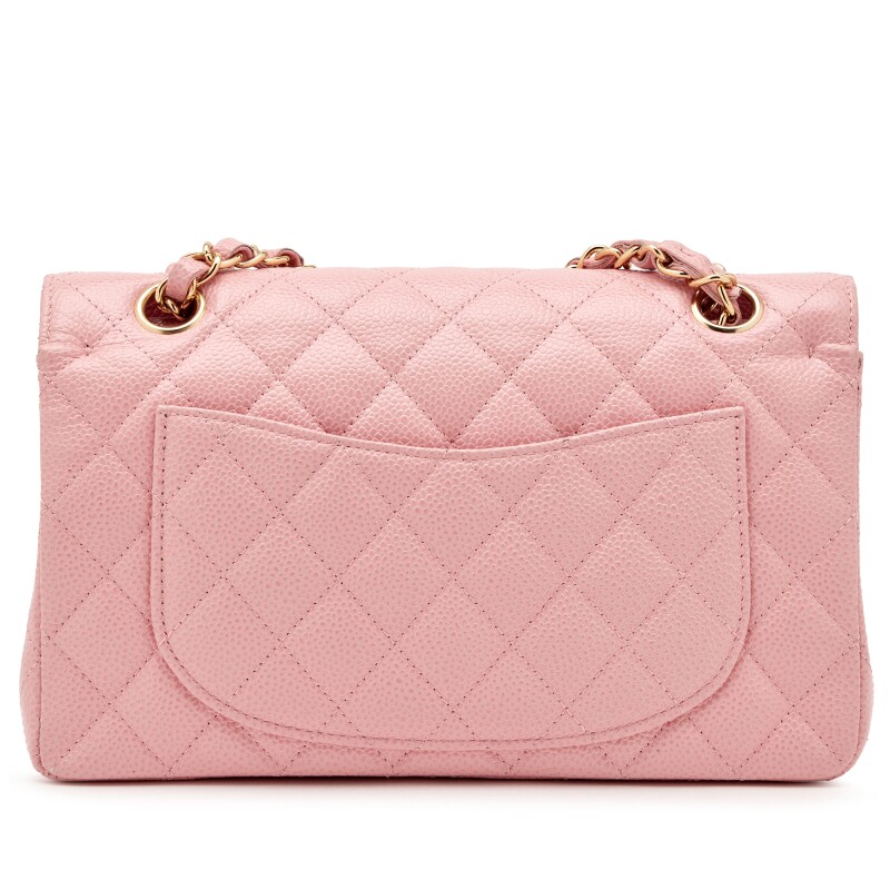 CHANEL MATELASSE PINK CAVIAR FLAP BAG SERIES 9 ASL9687