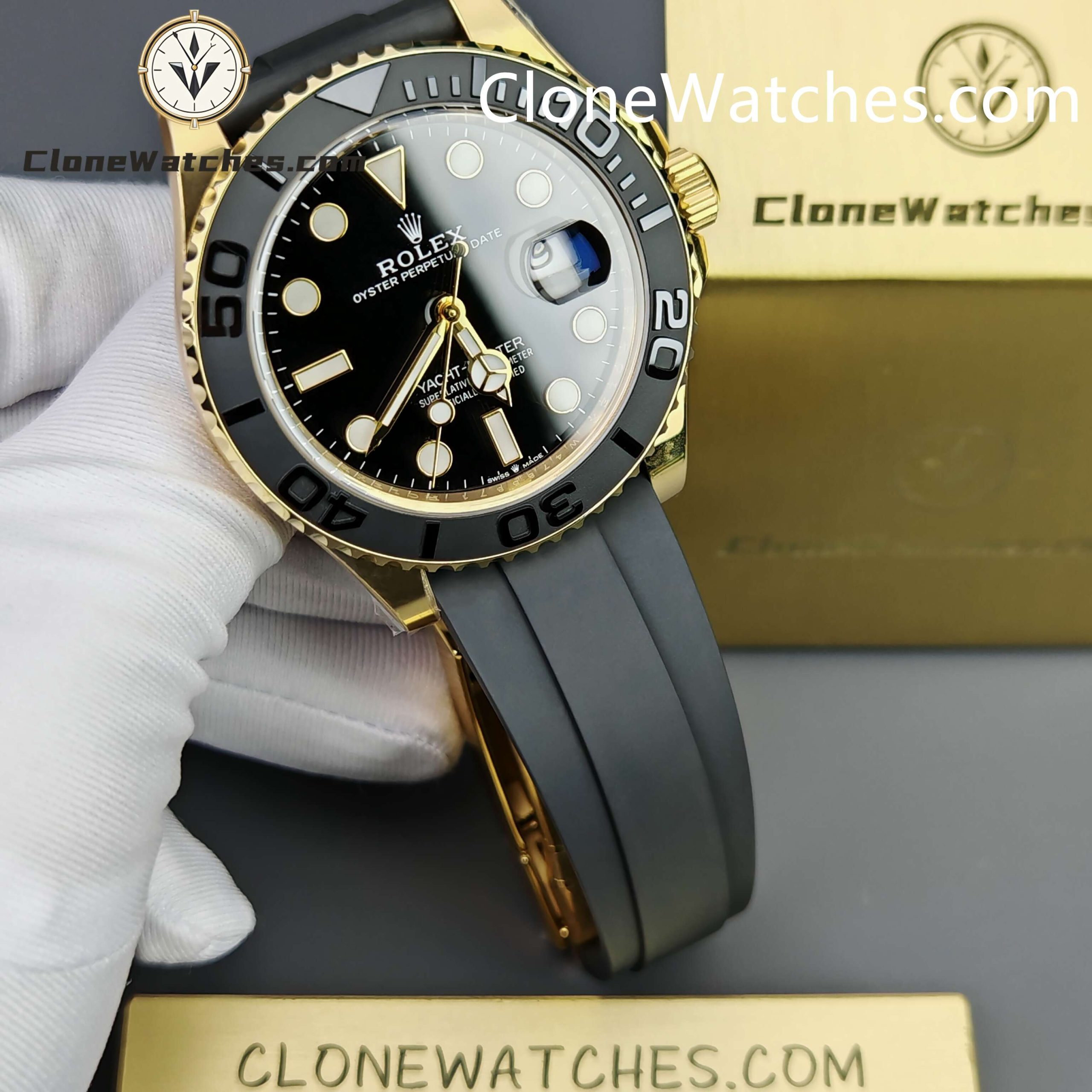 Rolex Super Clone Watches 1:1 Yacht Master 18k Gold 226658 3235 Movement