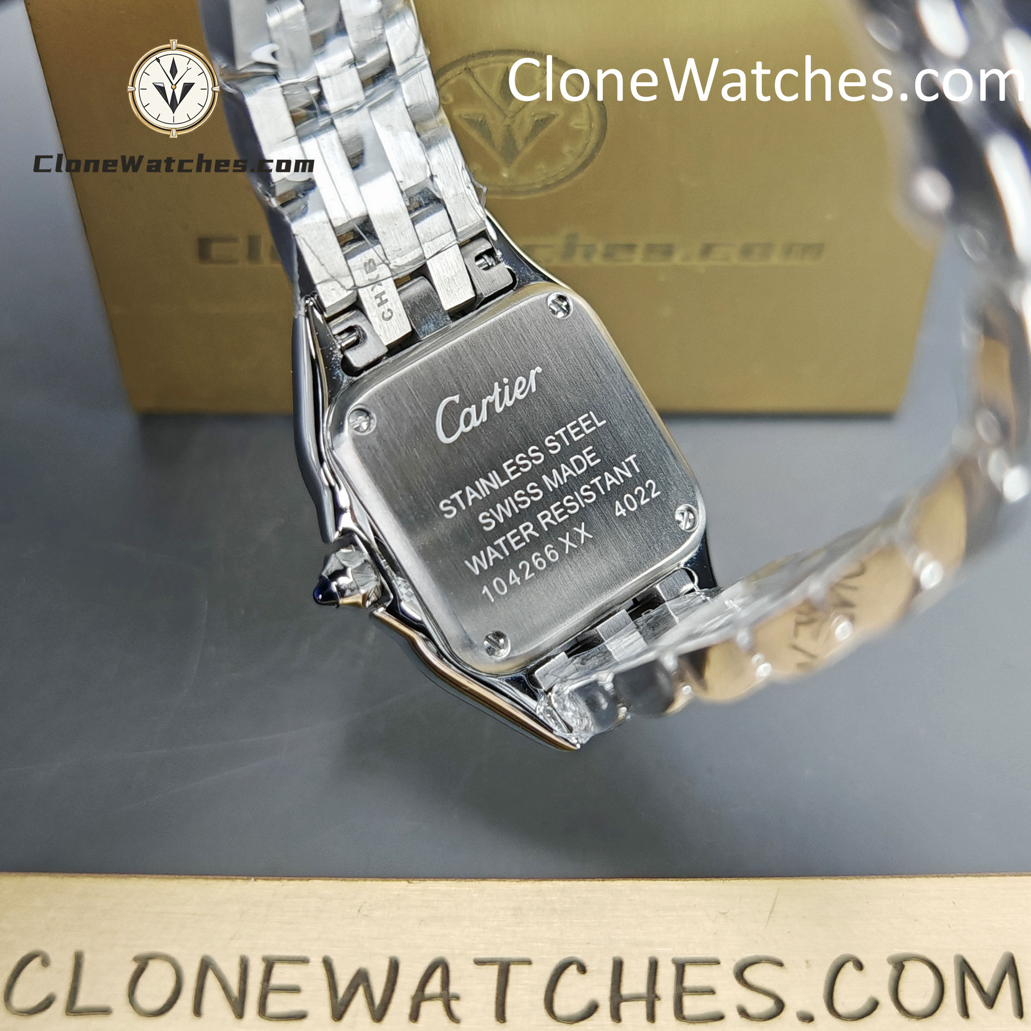 Cartier Super Clone Watches 1:1 PANTHÈRE DE CARTIER White Dial 22mm*30mm WSPN0006