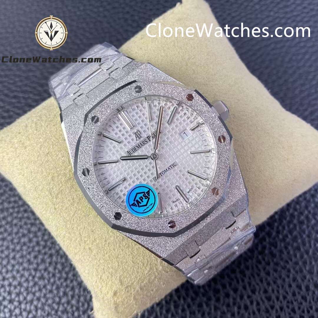 Audemars Piguet Super Clone Watches 1:1 Royal Oak Frost 15400 White Dial