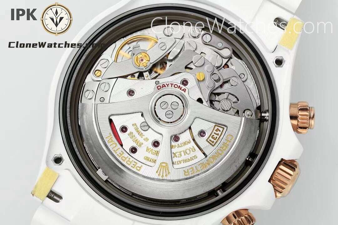 Modified Super Clone Watches 1:1 AET Rolex Daytona Full Ceramic SAKURA 4130 Movement