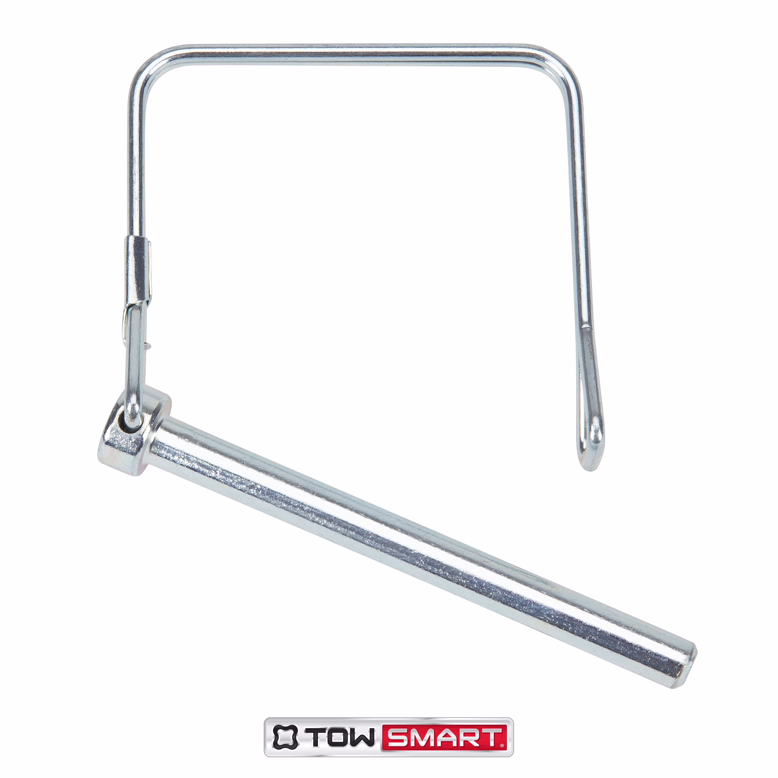 TowSmart Trailer Coupler Safety Pin, Quick Latch, 1/4in Pin, 2-3/4in Span, Zinc Plated Steel, 7366