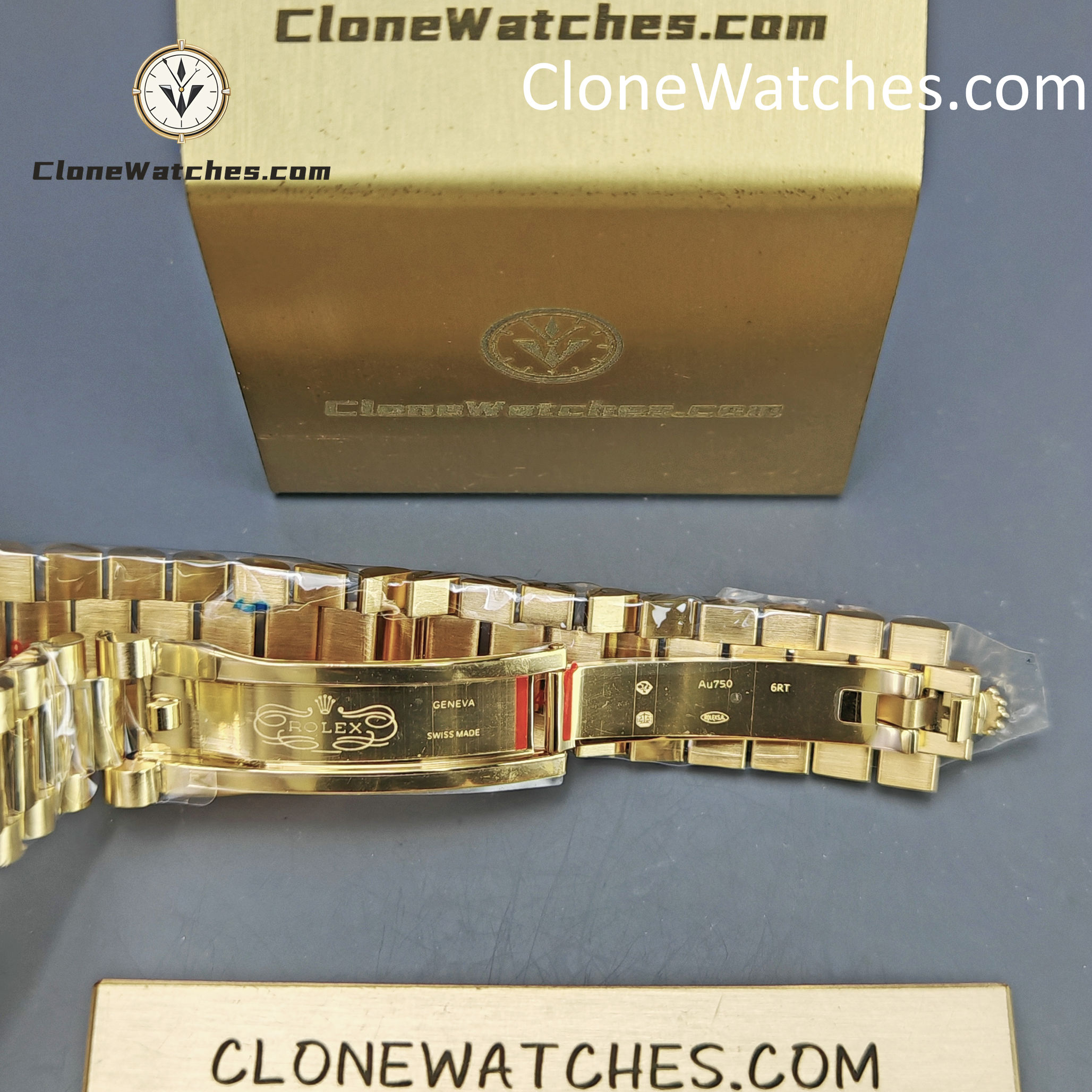 Rolex Super Clone Watches 1:1 Day Date 18K Gold White Dial 36mm m128238-0076 3255 Movement