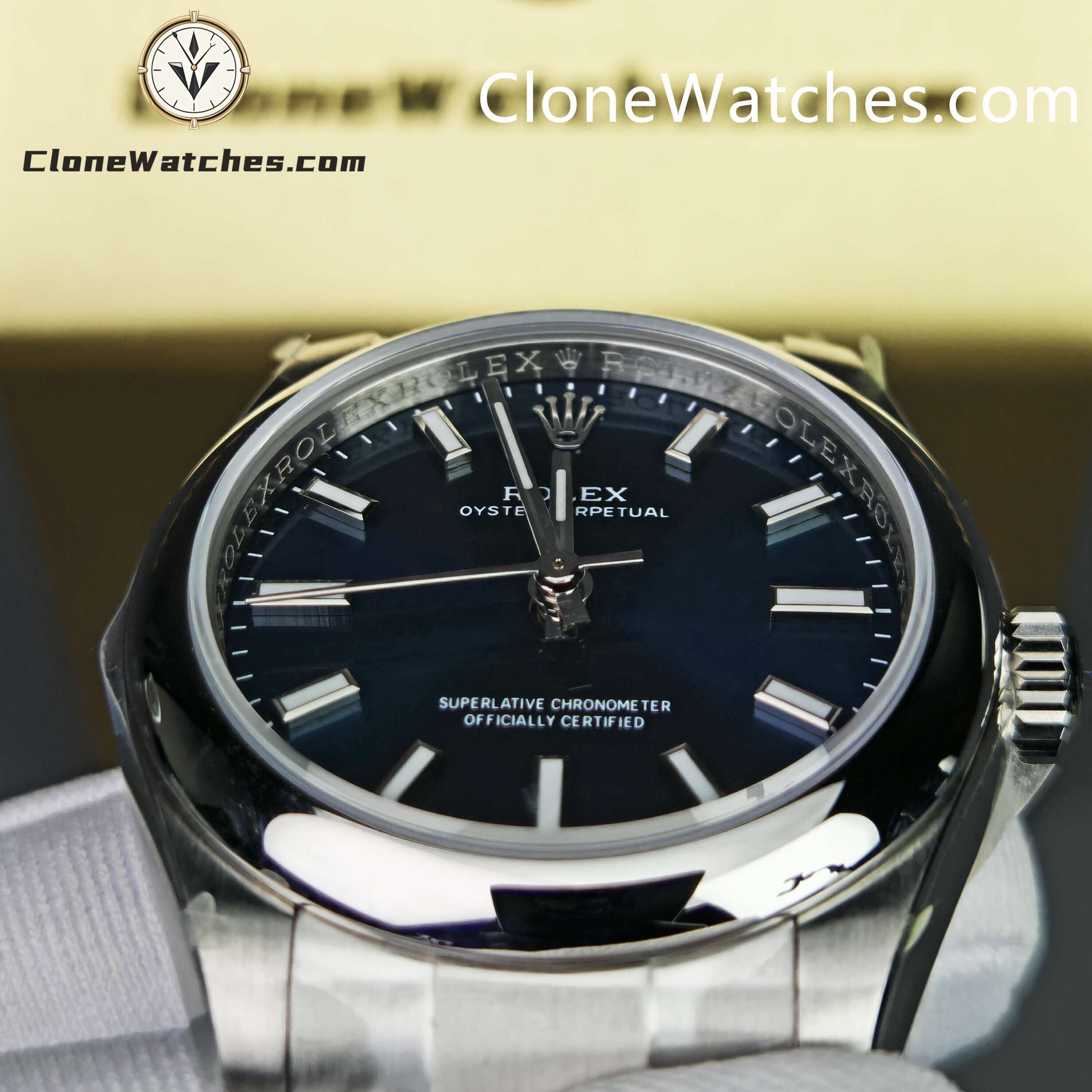 Rolex Super Clone Watches 1:1 Oyster Perpetual Blue Dial 31mm m277200-0003 2232 Movement