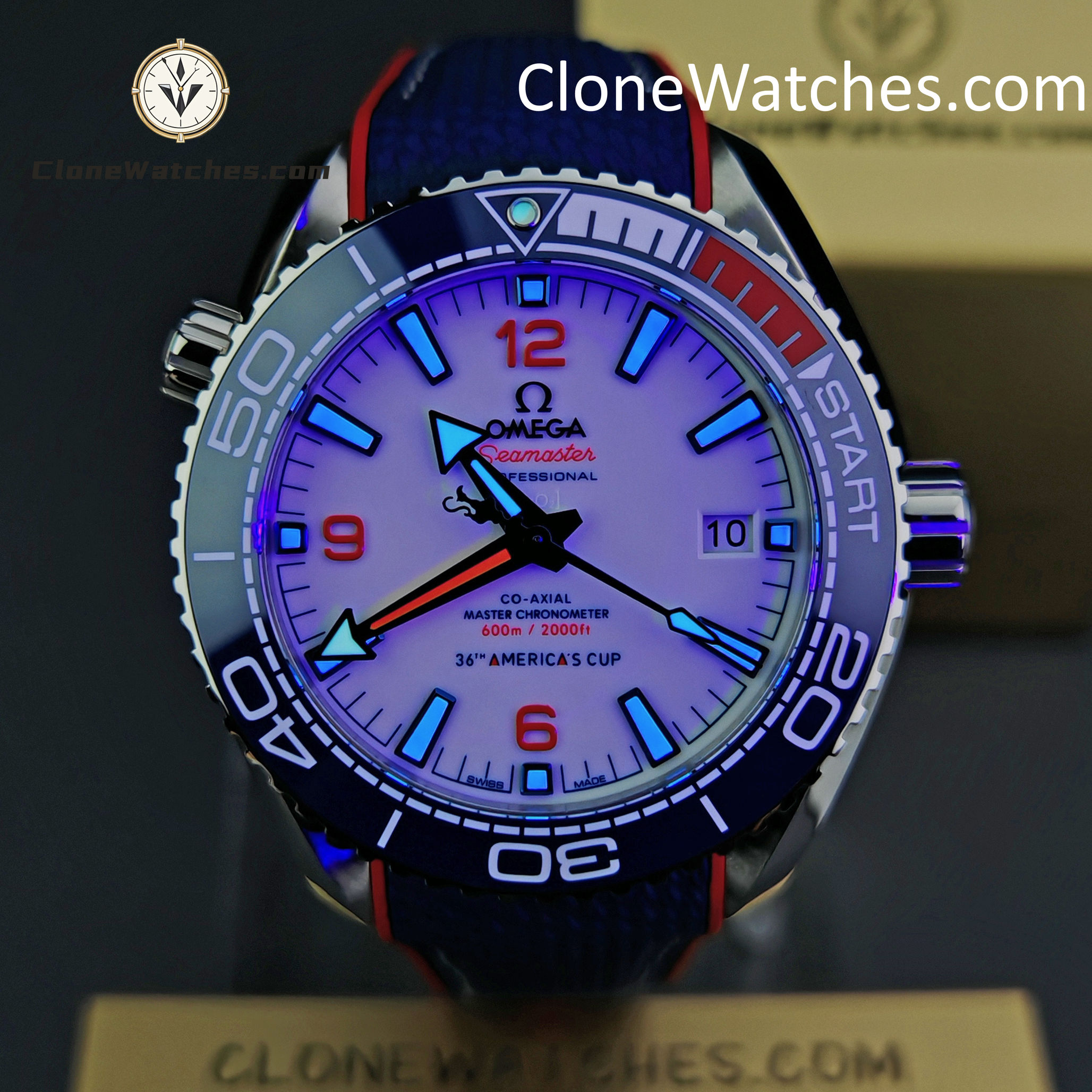 OMEGA Super Clone Watches 1:1 America��s Cup Seamaster Planet Ocean 600m 215.32.43.21.04.001 43.5MM