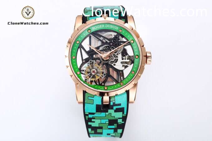 Roger Dubuis Super Clone Watches 1:1 Excalibur Skeleton Tourbillon RDDBEX0939 42MM