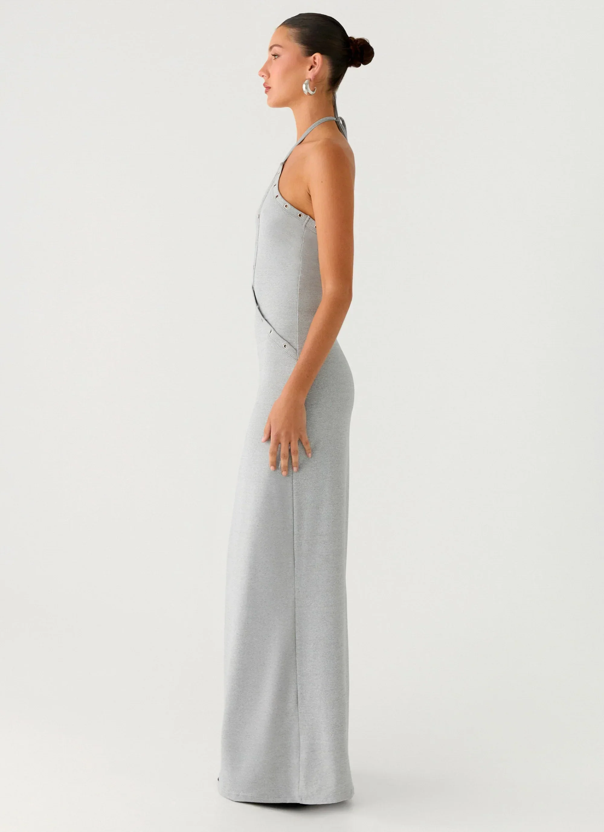 Off The Bass Maxi Dress - Grey