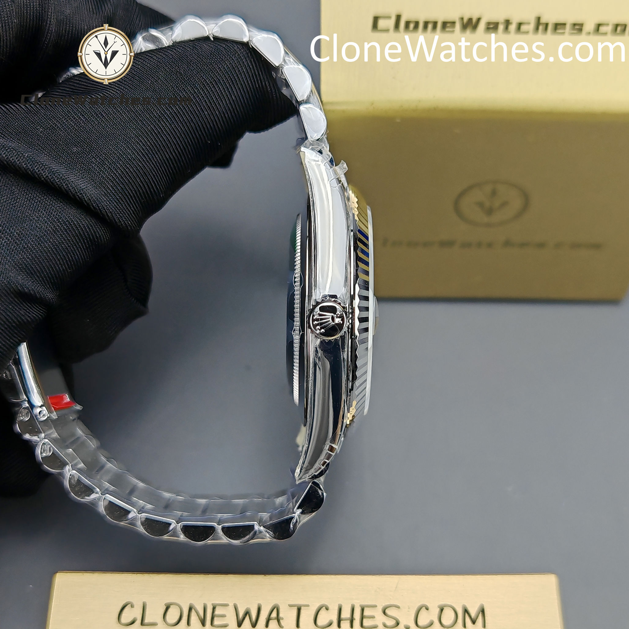 Rolex Super Clone Watches 1:1 Day Date Black Dial 40mm m228239-0004 VSF Version 3255 Movement
