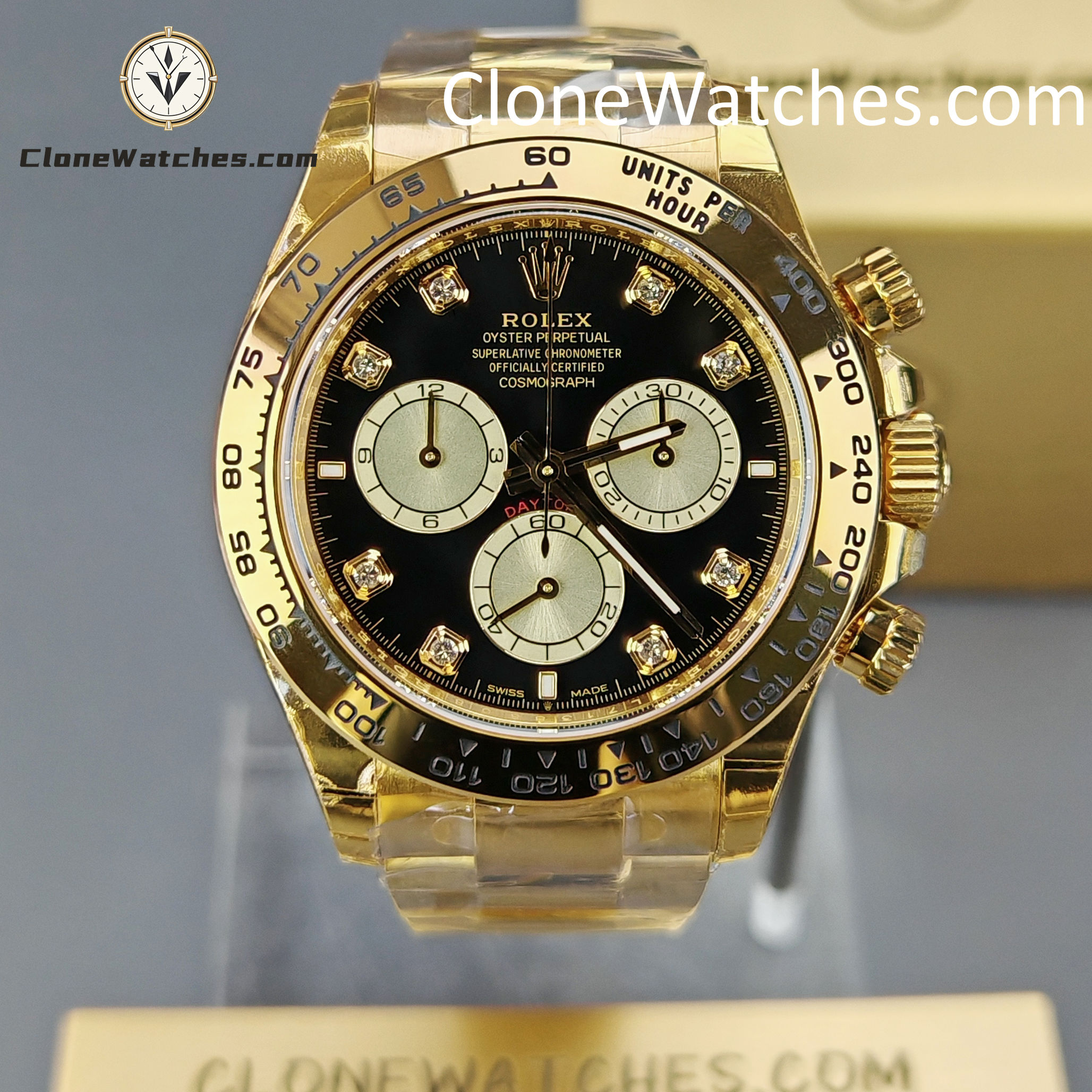 Rolex Super Clone Watches 1:1 Daytona 18k Gold M126508-0003 4131 Movement