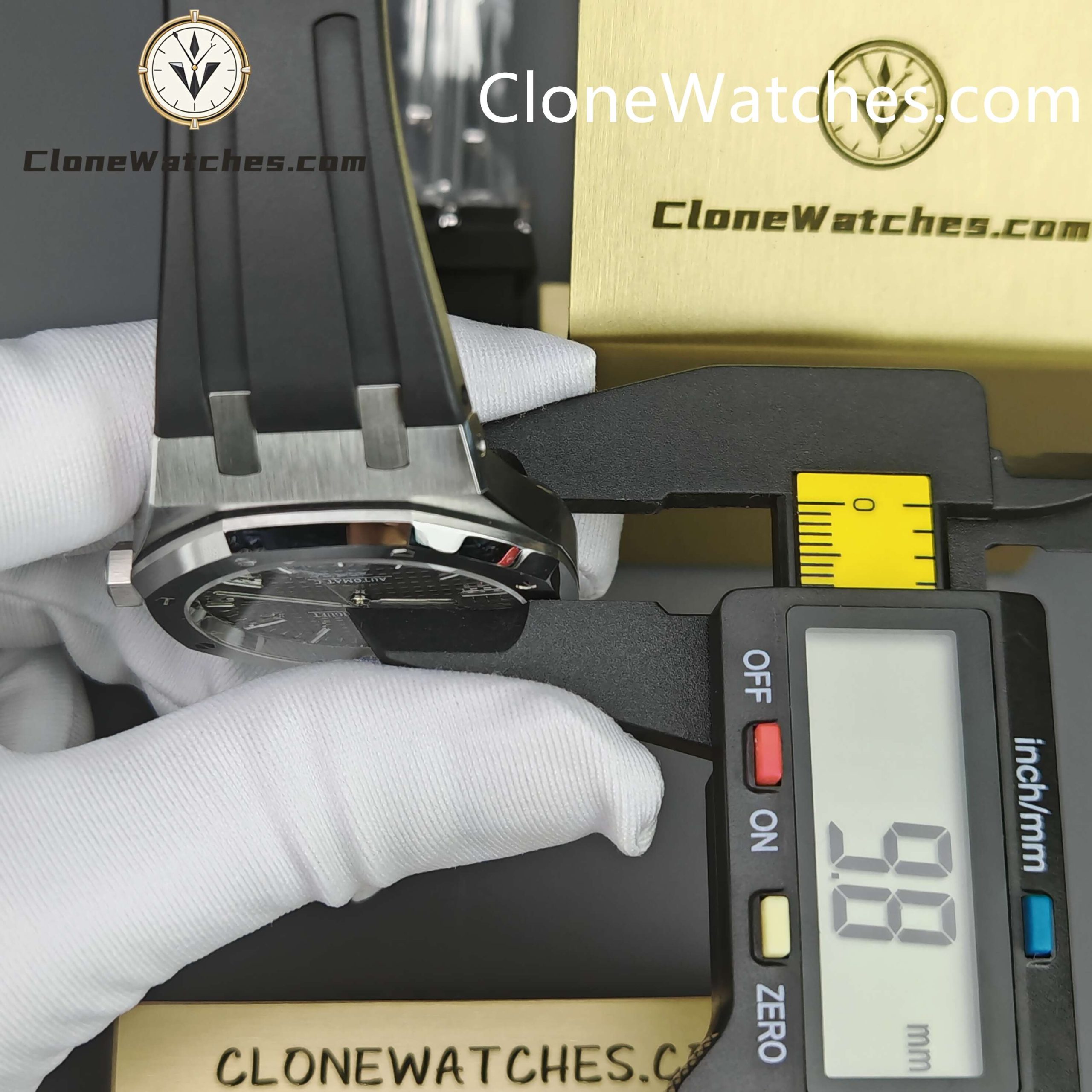 Audemars Piguet Super Clone Watches 1:1 Royal Oak 15400 Grey Dial Rubber Strap