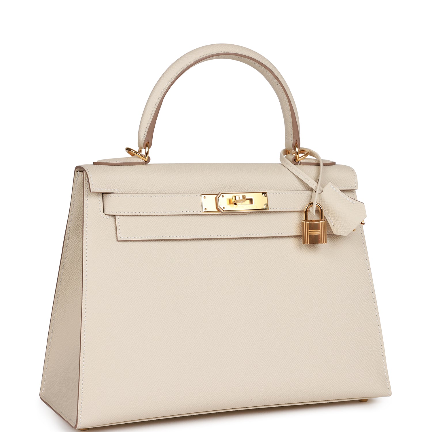 Hermes Craie Epsom Sellier Kelly 28cm Gold Hardware