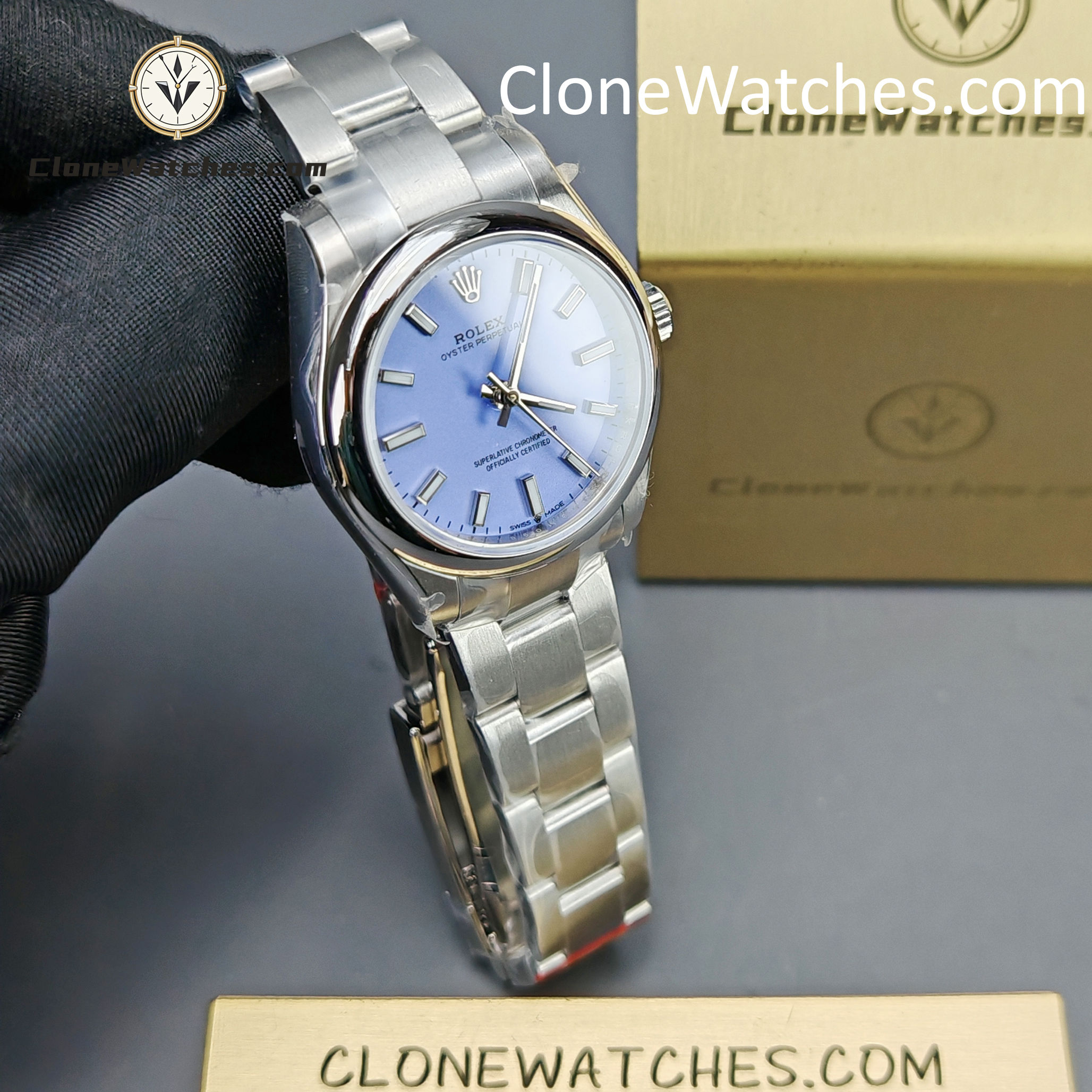 Rolex Super Clone Watches 1:1 Oyster Perpetual Purple Dial 277200-0014 31mm 2232 Movement