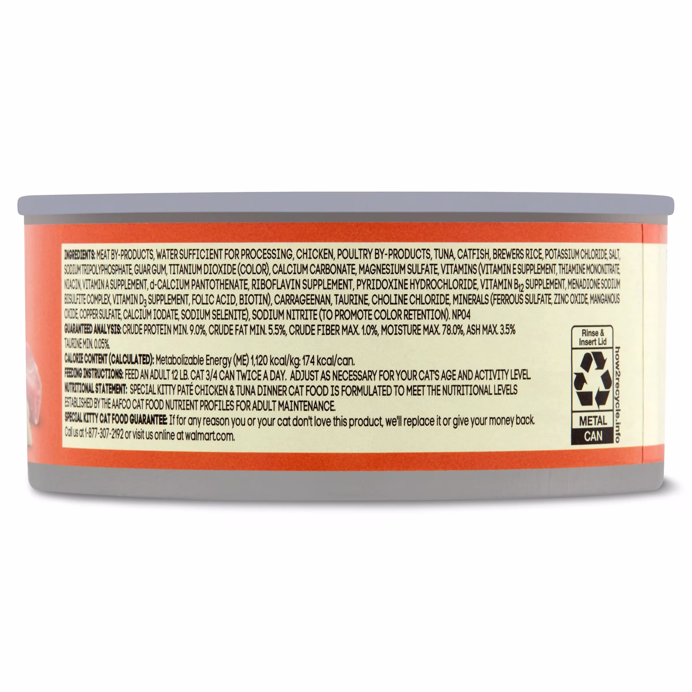 Special Kitty Chicken & Tuna Dinner Pate Wet Cat Food, 5.5 oz Can