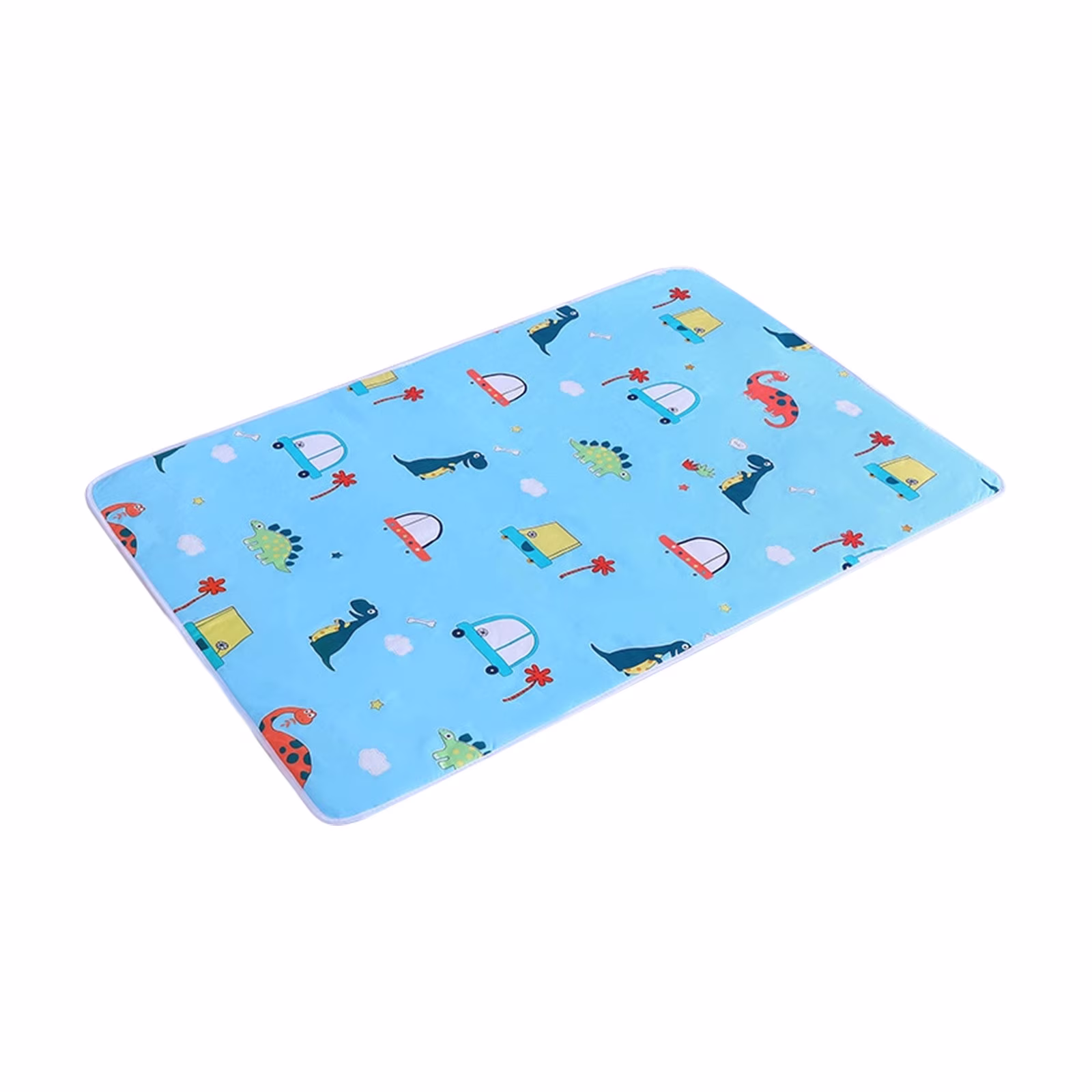 Waterproof & Reusable Pet Cage Pad, Cozy Non-Slip Crate Mat with Cute Prints, Easy-Clean Kennel Liner for Small and Medium Pets