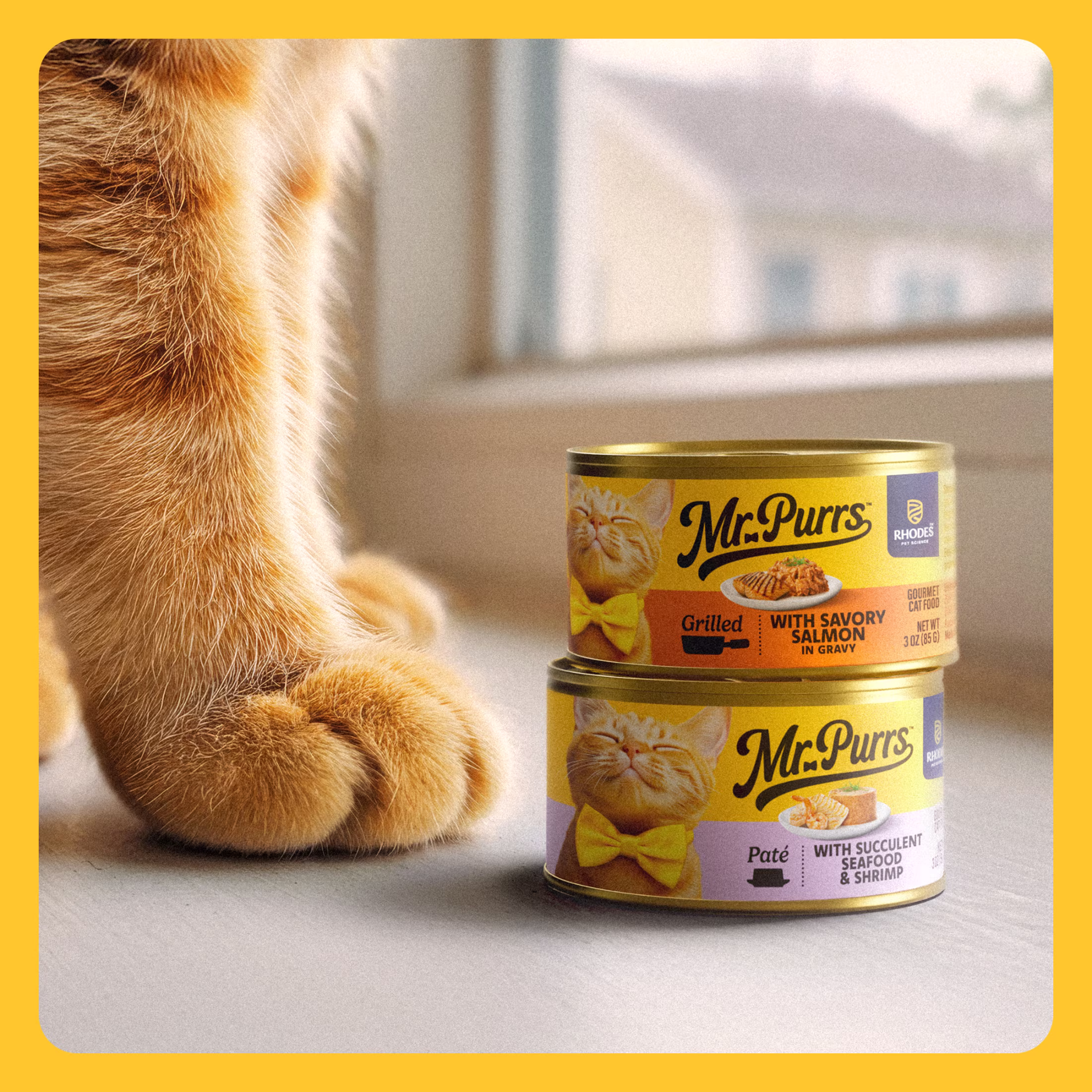 Mr Purrs Seafood & Shrimp Pate Wet Cat Food, 3 oz Can