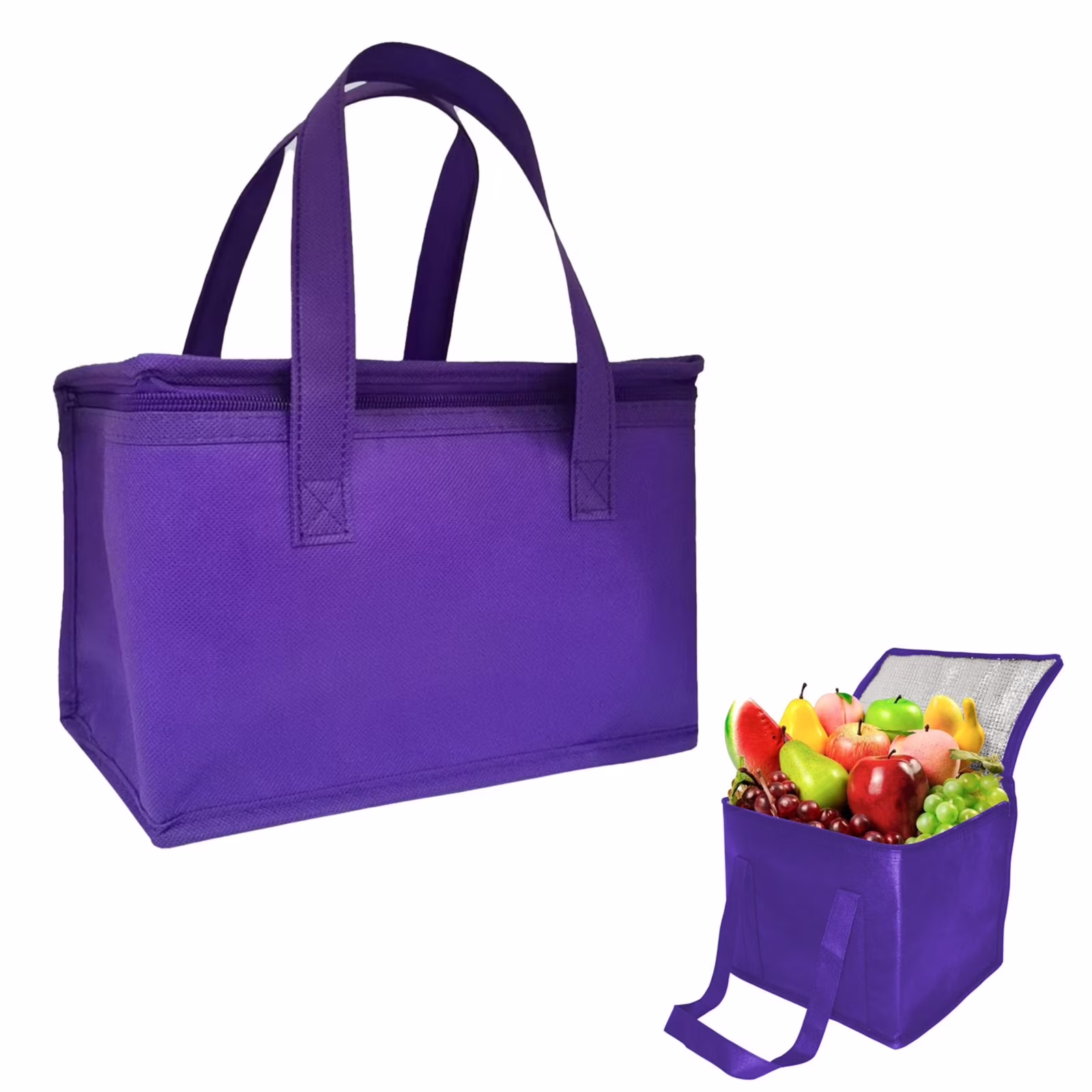 Clearance Insulated Cooler Bag And Food Warmer For Food & Grocery With Zippered Top Outdoors Insulated Food Bag (C), By PRYESS