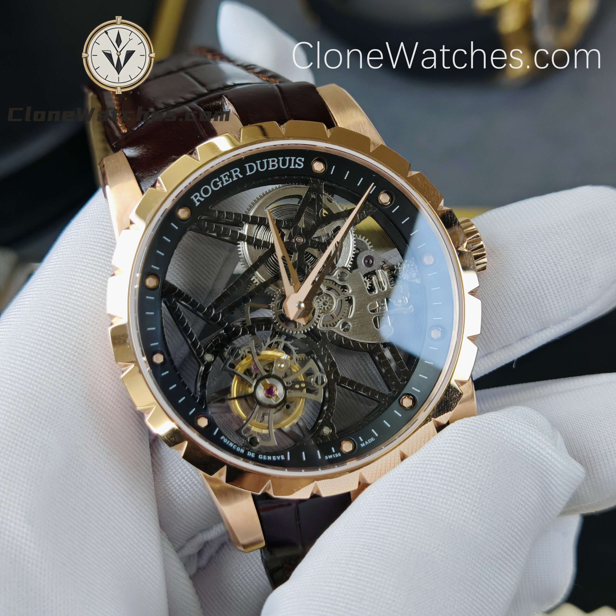 Roger Dubuis Super Clone Watches 1:1 Excalibur Tourbillon RDDBEX 0392